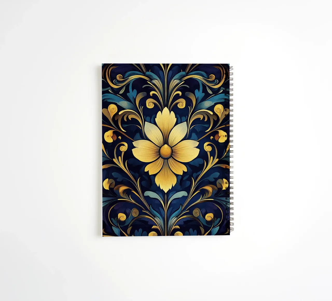 Art nouveau - Timeless flowers in harmony spiral notebook by Artful Bloom