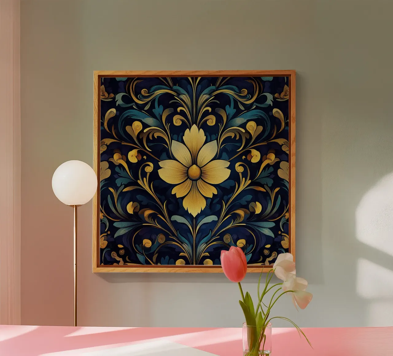 Art nouveau - Fiori in armonia senza tempo plexiglass da Artful Bloom