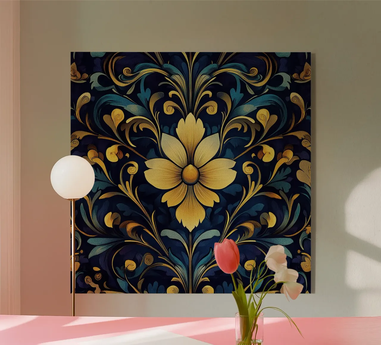 Art nouveau - Fiori in armonia senza tempo plexiglass da Artful Bloom