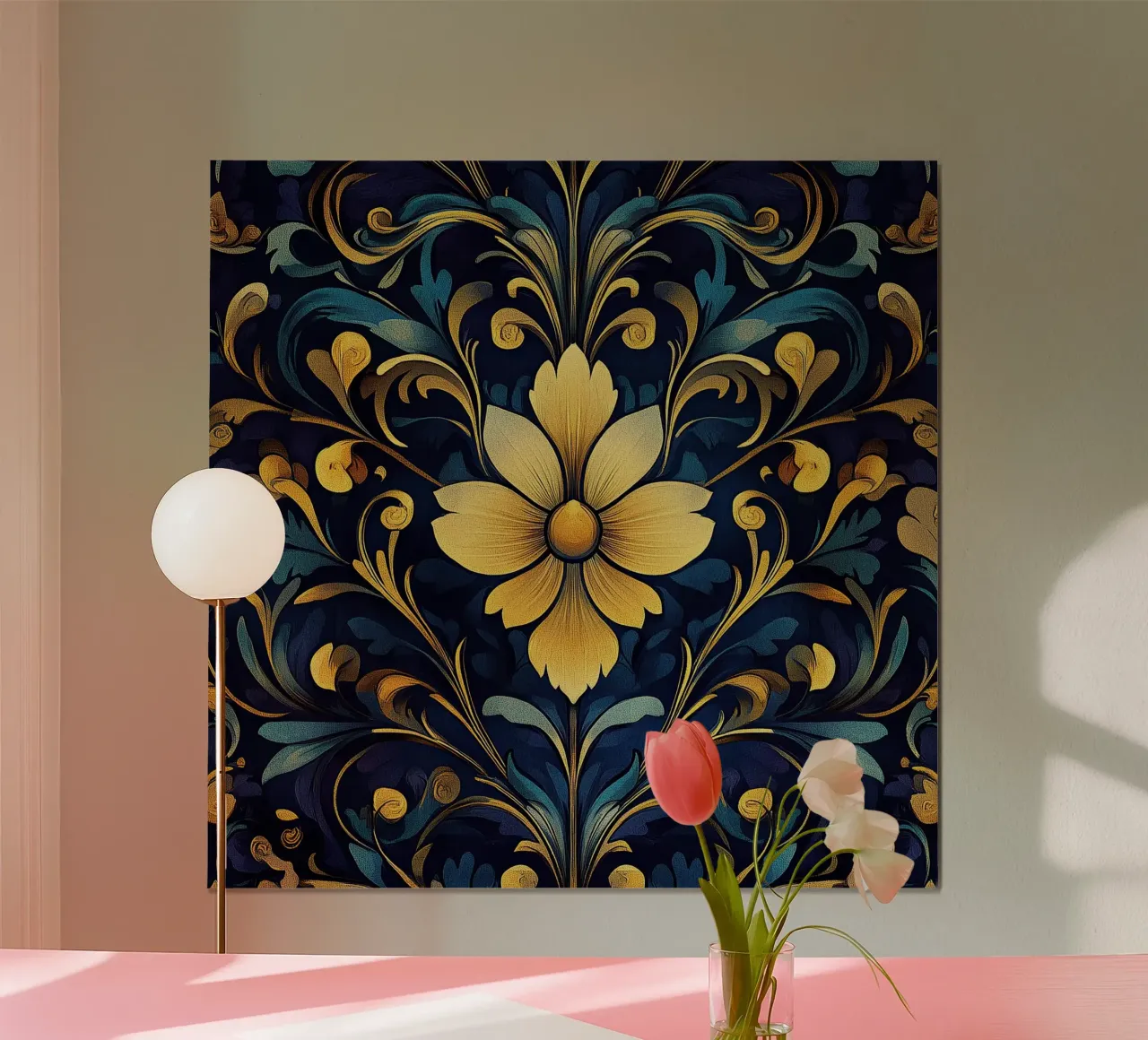 Art nouveau - Timeless flowers in harmony poster by Artful Bloom