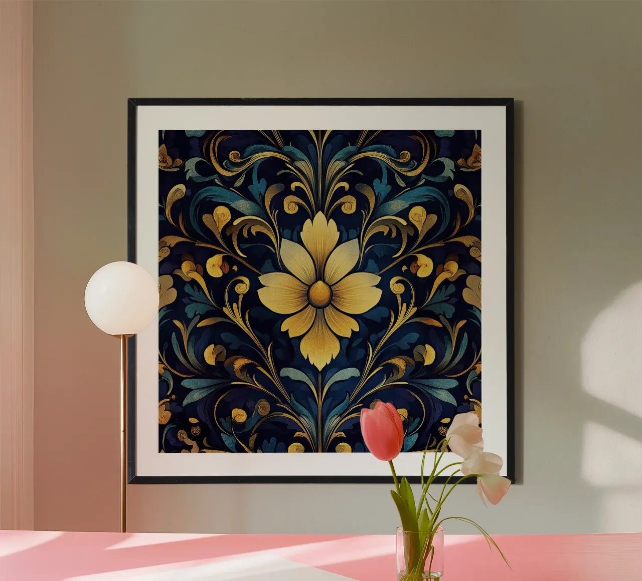 Art nouveau - Timeless flowers in harmony poster by Artful Bloom