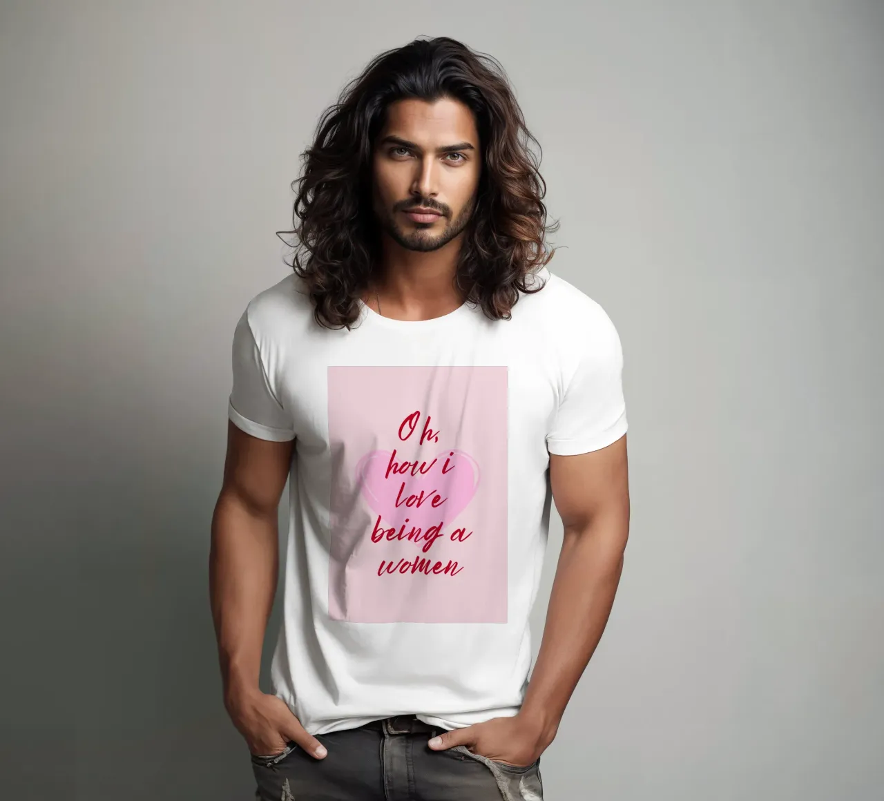 Oh ich liebe es eine Frau zu sein Zitat T-Shirt von pdigitalprints