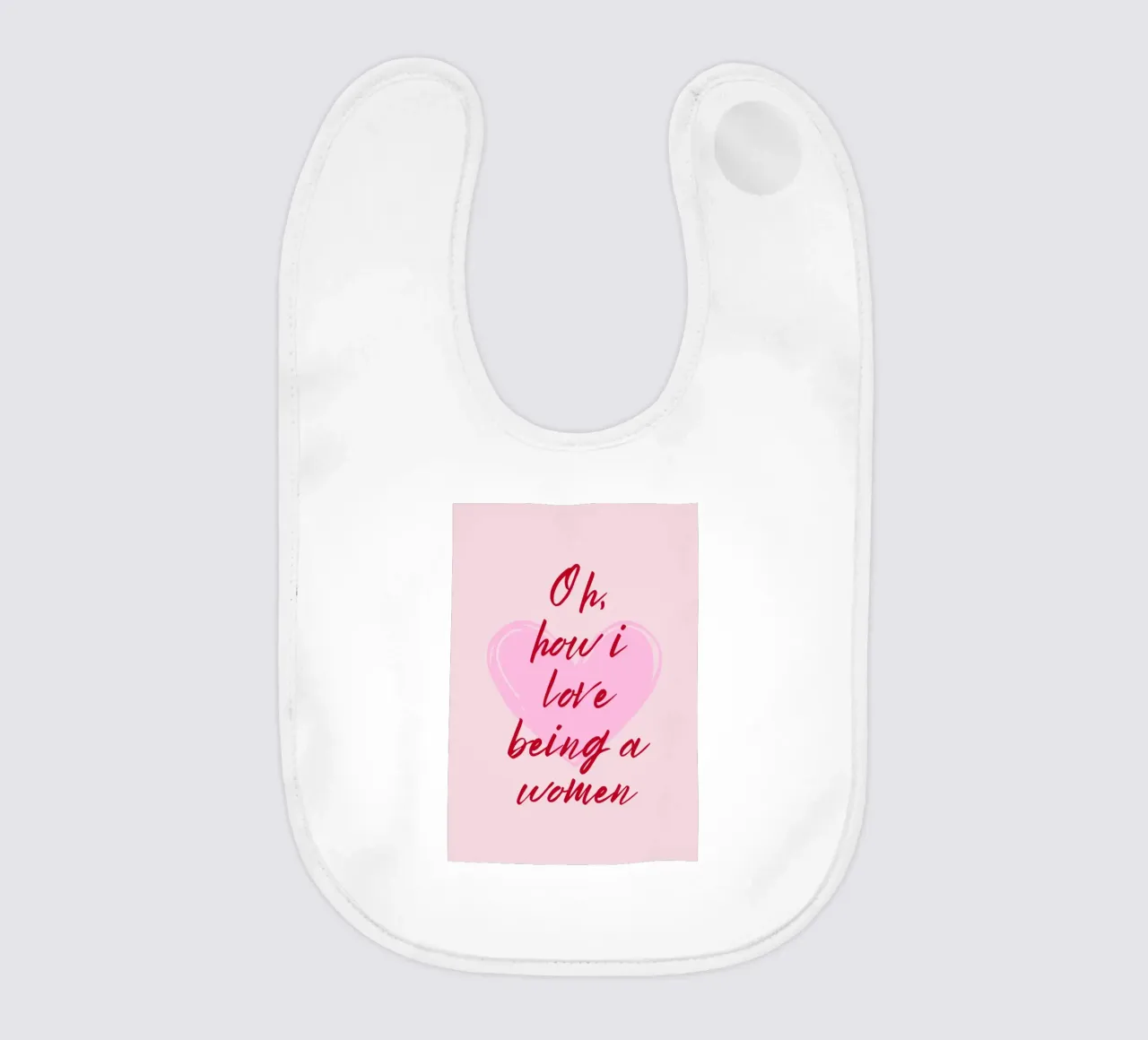 Oh ich liebe es eine Frau zu sein Zitat Babylätzchen von pdigitalprints