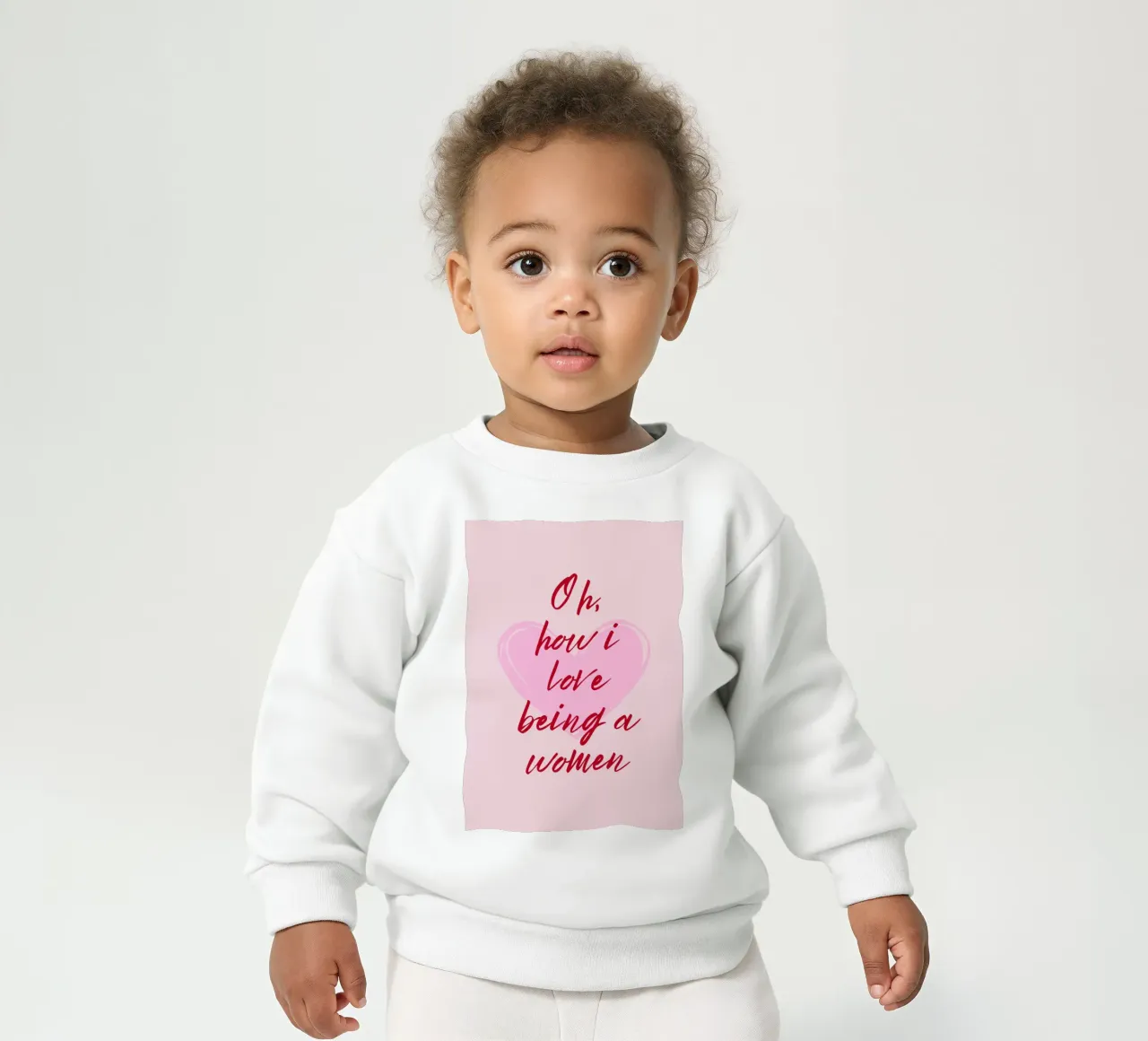 Adoro essere una donna citazione felpa neonato da pdigitalprints
