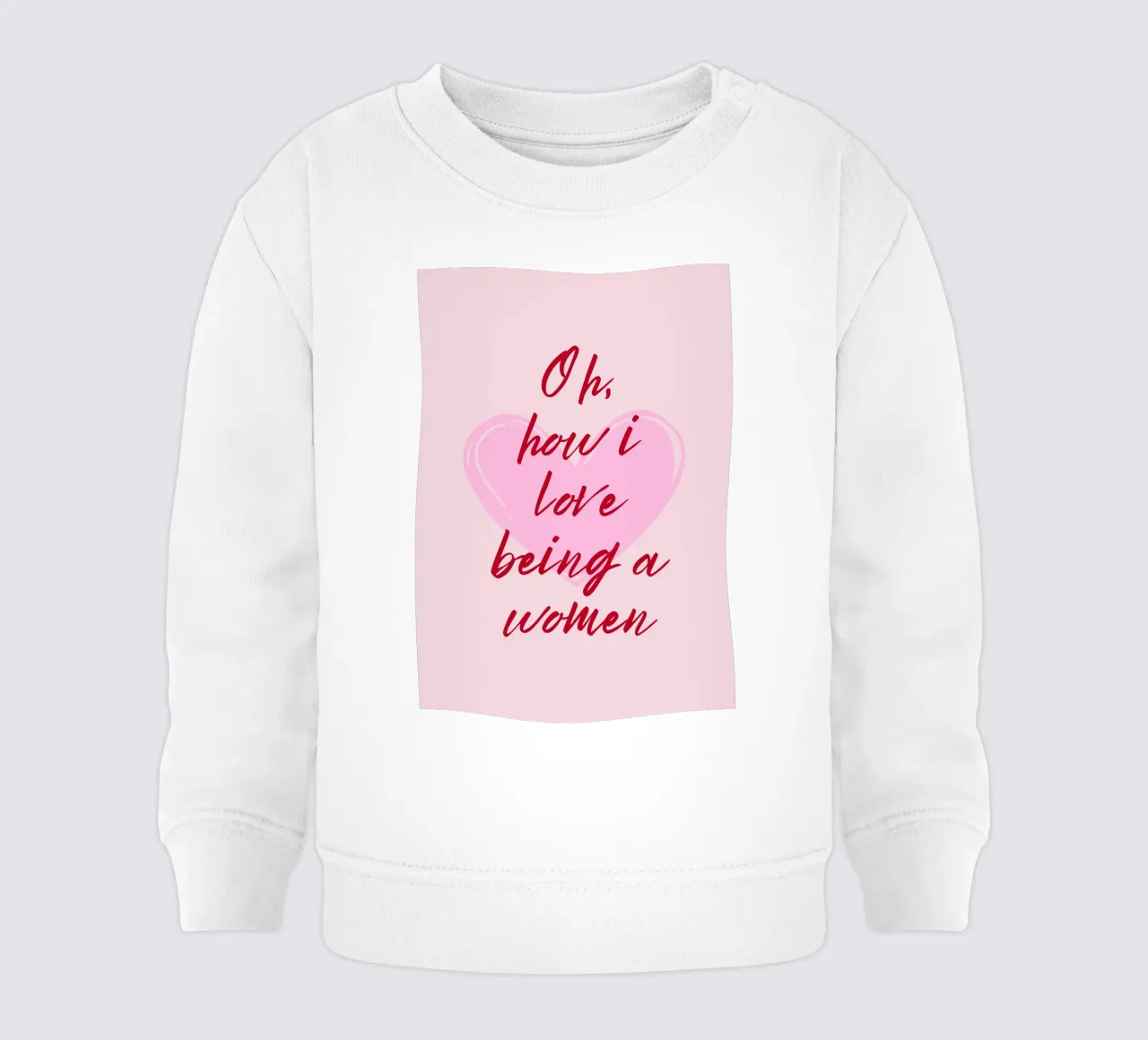 Adoro essere una donna citazione felpa neonato da pdigitalprints