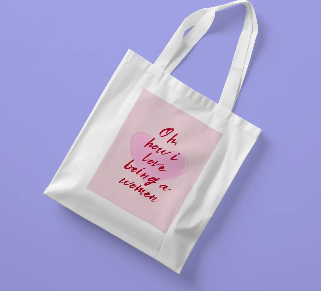 Oh ich liebe es eine Frau zu sein Zitat Jutebeutel von pdigitalprints