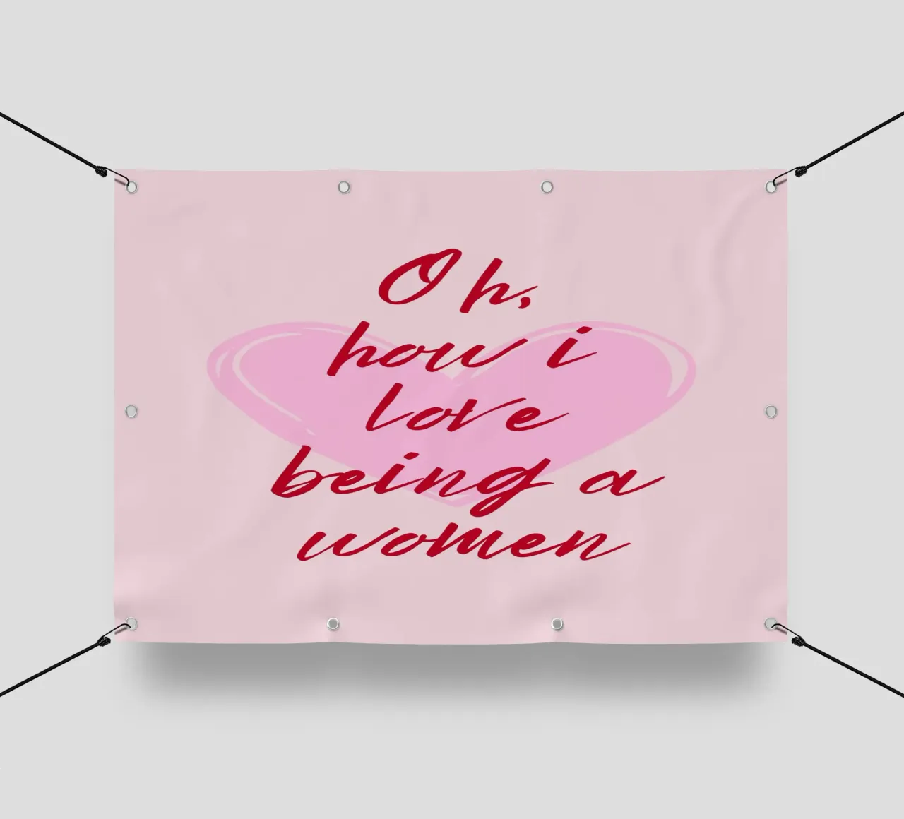 Adoro essere una donna citazione telo in pvc da pdigitalprints
