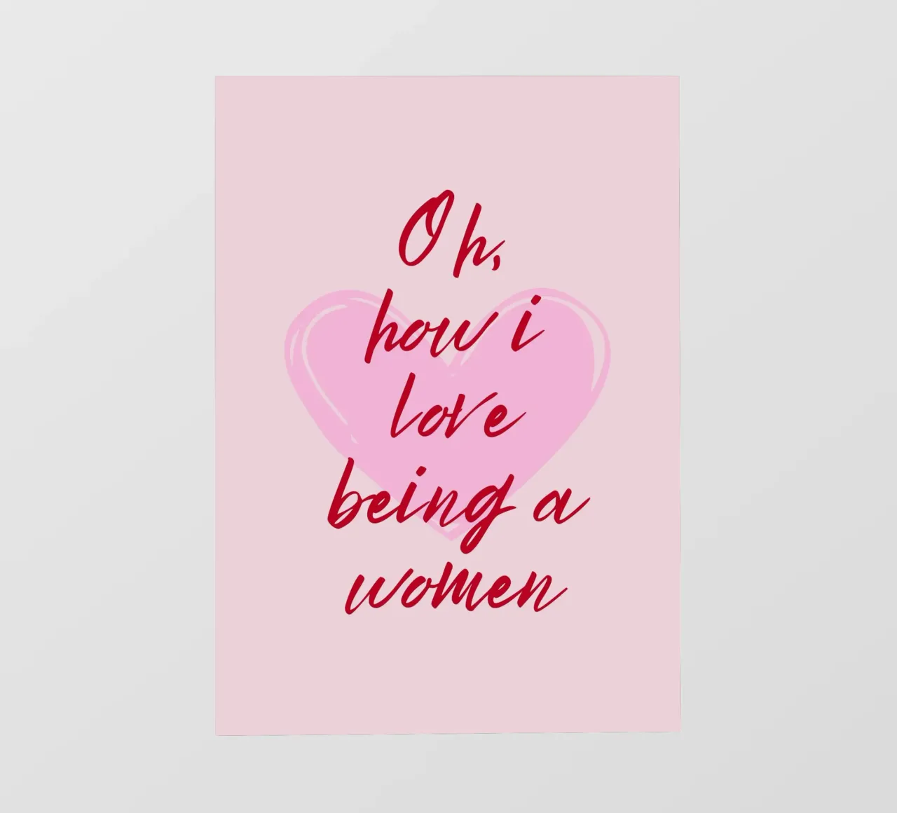 Adoro essere una donna citazione telo in pvc da pdigitalprints