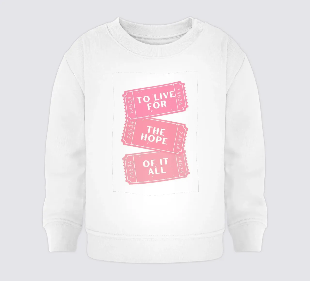 Für die Hoffnung zu leben Taylor Swift Song Baby Sweatshirt von pdigitalprints