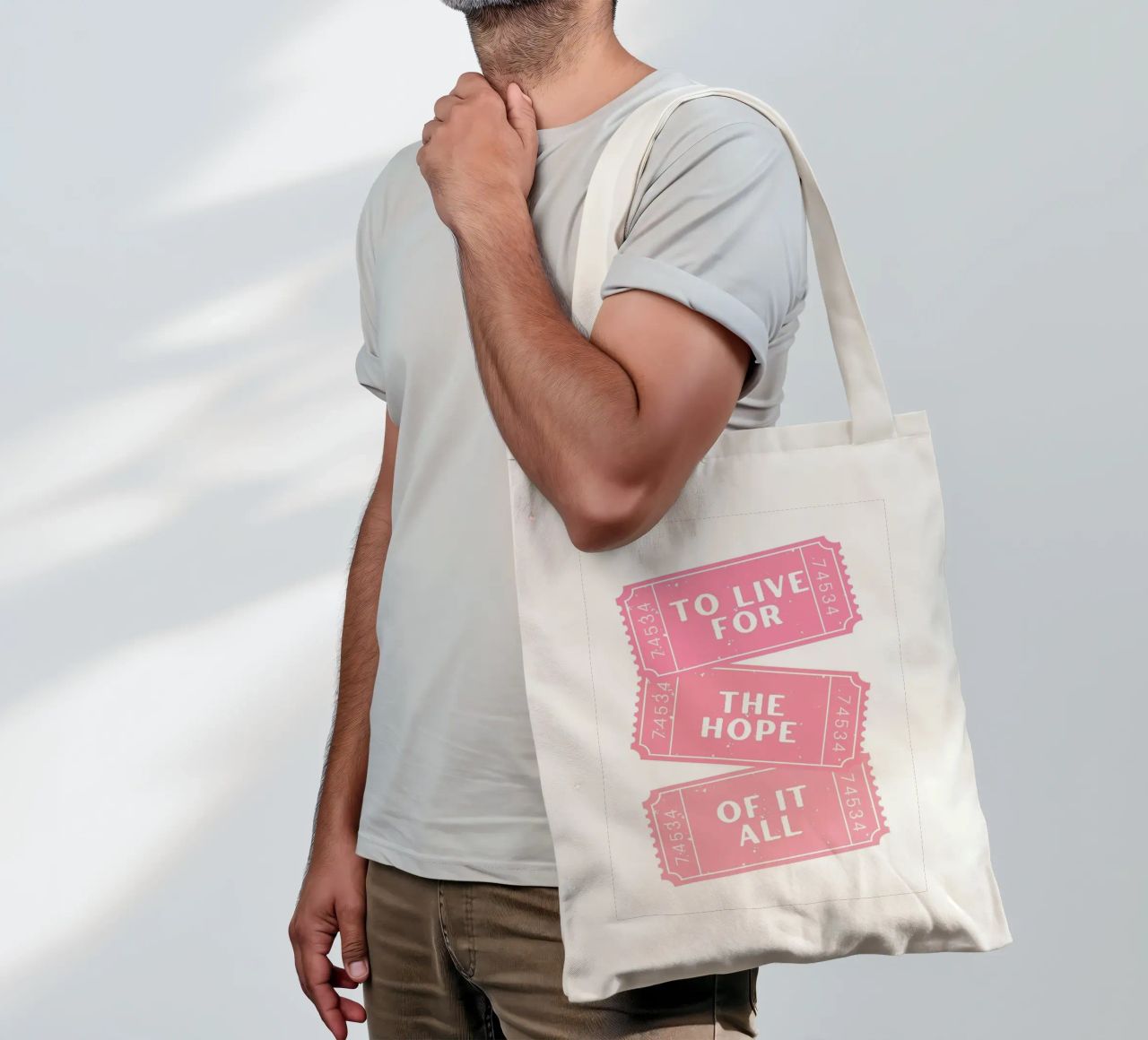 To live for the hope of it all Taylor swift song tote bag by pdigitalprints