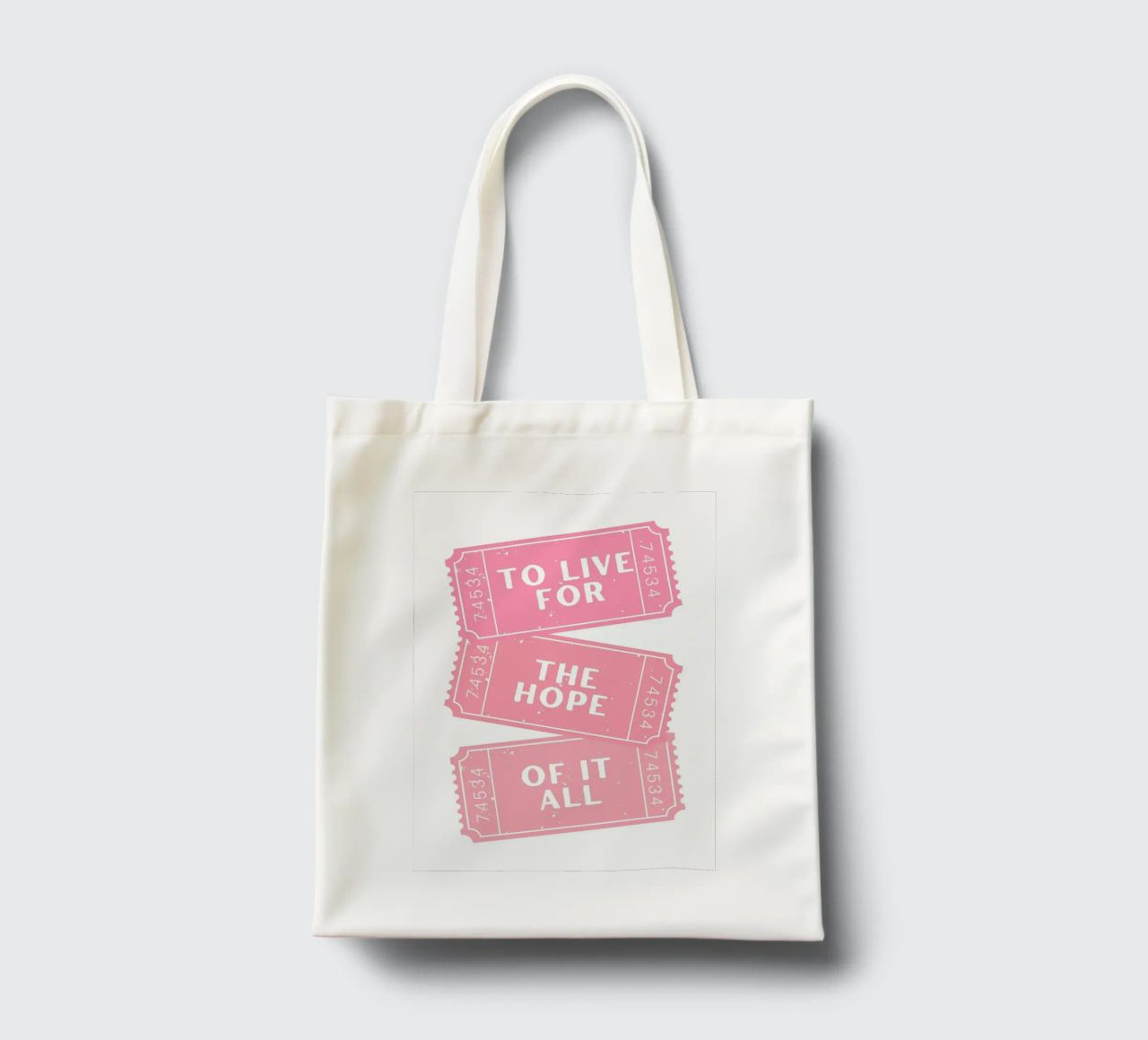 To live for the hope of it all Taylor swift song tote bag by pdigitalprints
