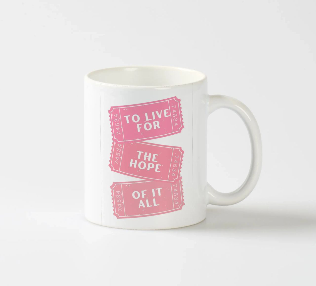 Vivere per la speranza di tutto questo canzone di Taylor Swift tazza in ceramica da pdigitalprints