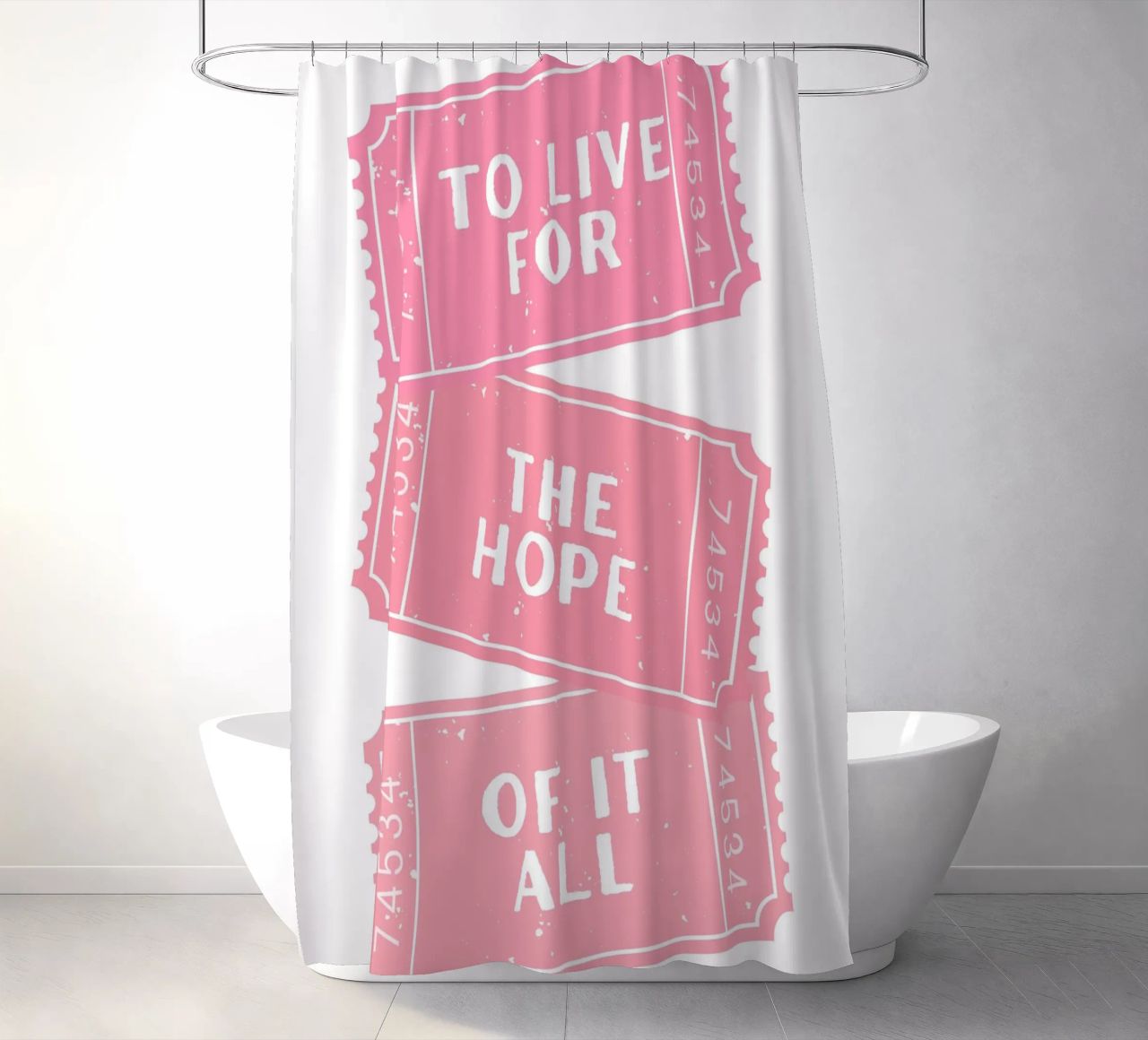 Vivere per la speranza di tutto questo canzone di Taylor Swift tenda da doccia da pdigitalprints