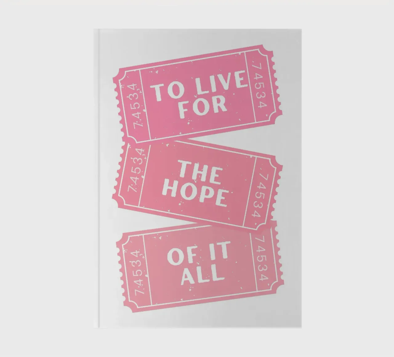 Für die Hoffnung zu leben Taylor Swift Song Notizbuch von pdigitalprints