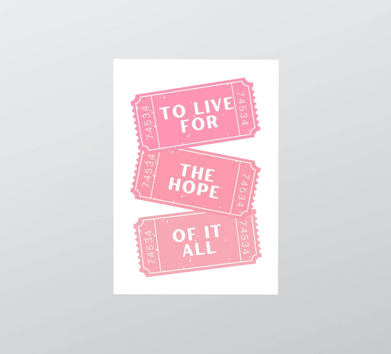 Vivere per la speranza di tutto questo canzone di Taylor Swift adesivo da pdigitalprints