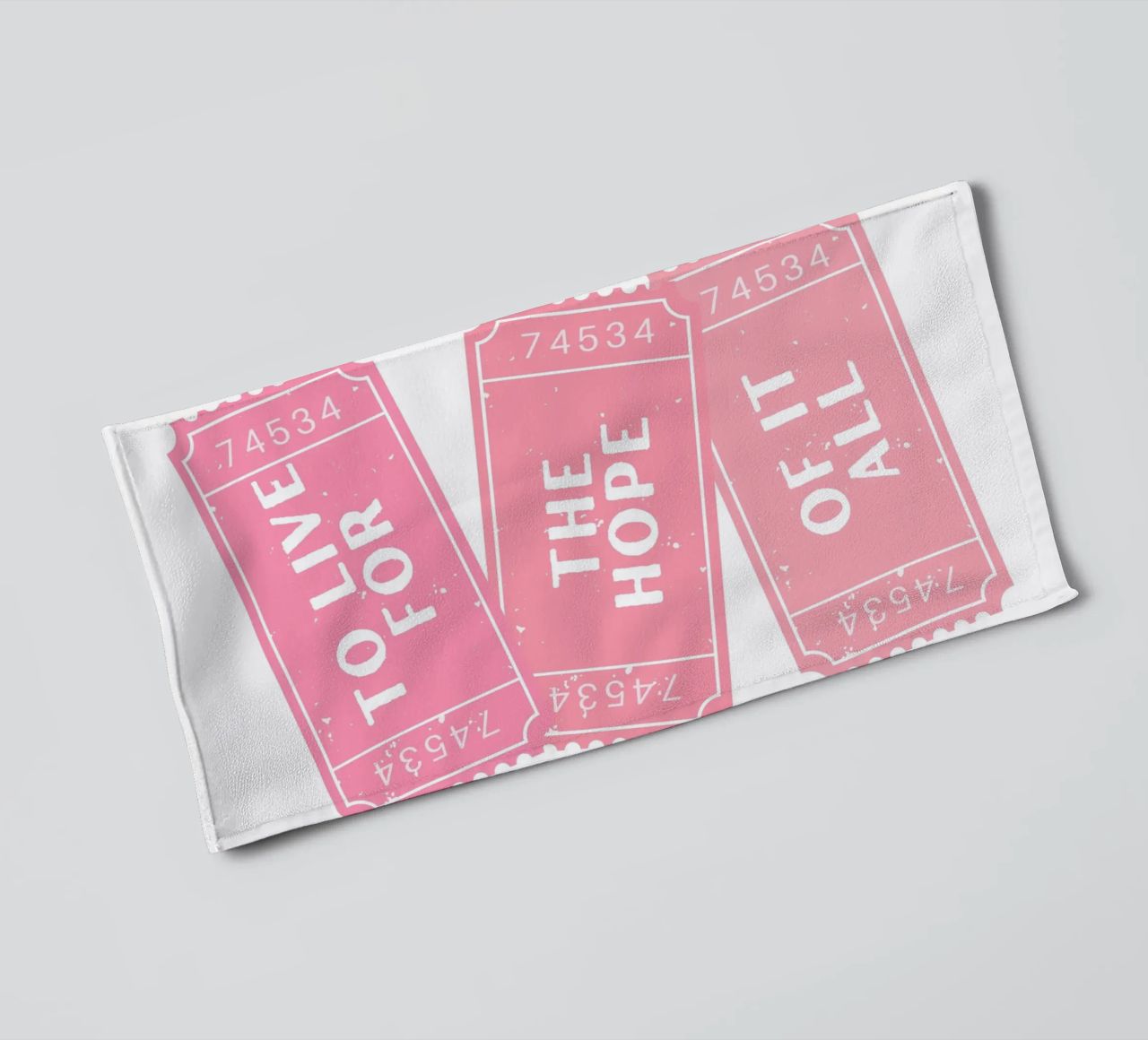 Vivere per la speranza di tutto questo canzone di Taylor Swift asciugamano da bagno da pdigitalprints