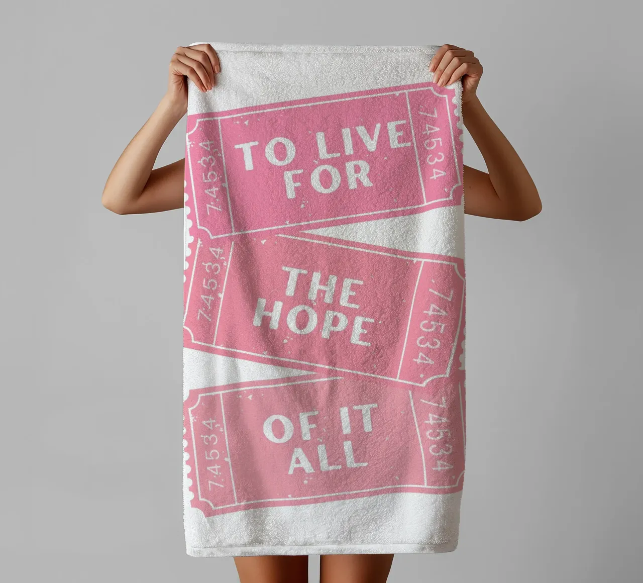 To live for the hope of it all Taylor swift song towel by pdigitalprints