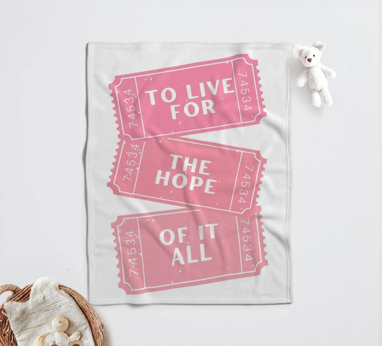 Vivere per la speranza di tutto questo canzone di Taylor Swift coperta in pile da pdigitalprints