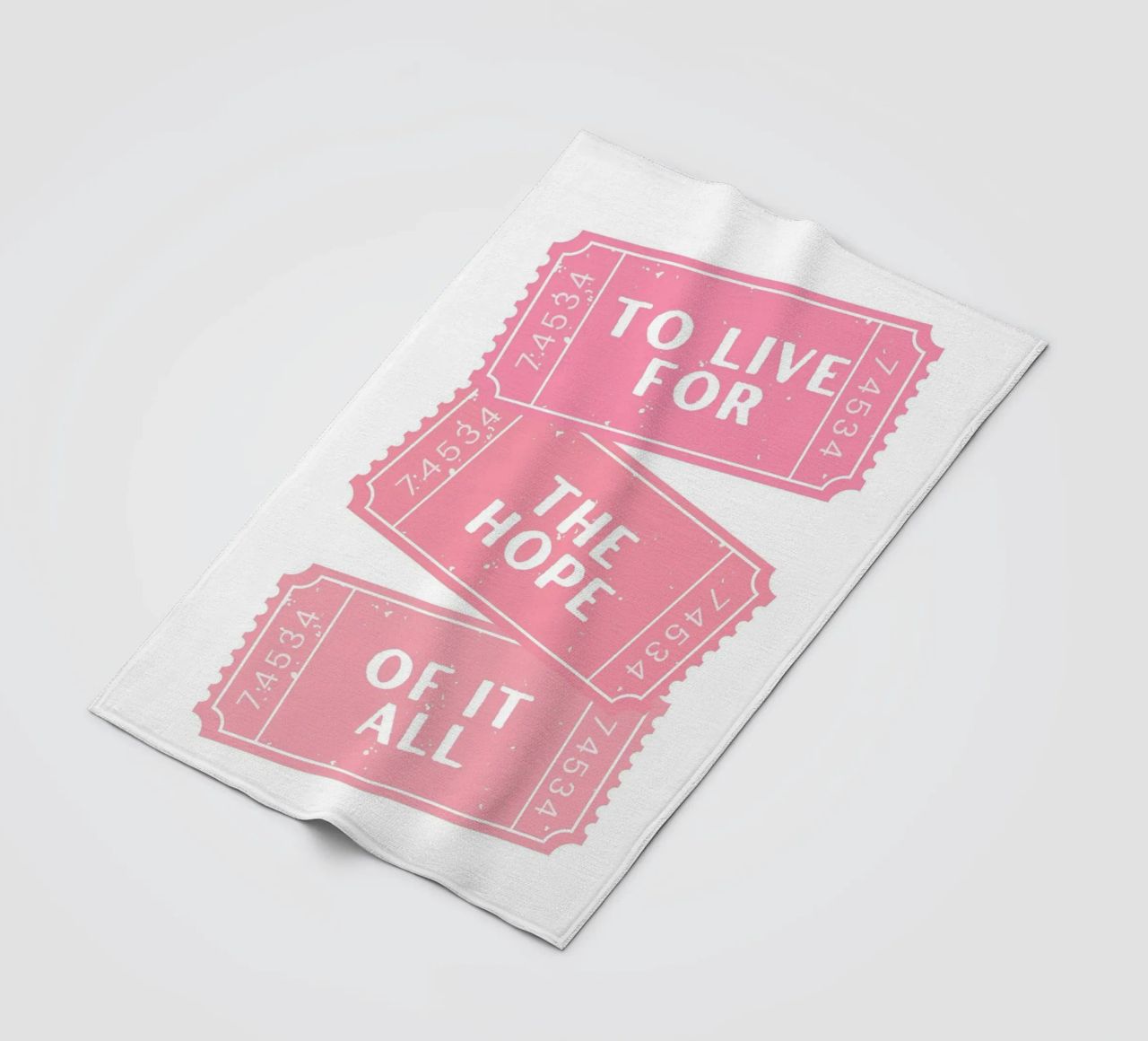 Vivere per la speranza di tutto questo canzone di Taylor Swift coperta in pile da pdigitalprints