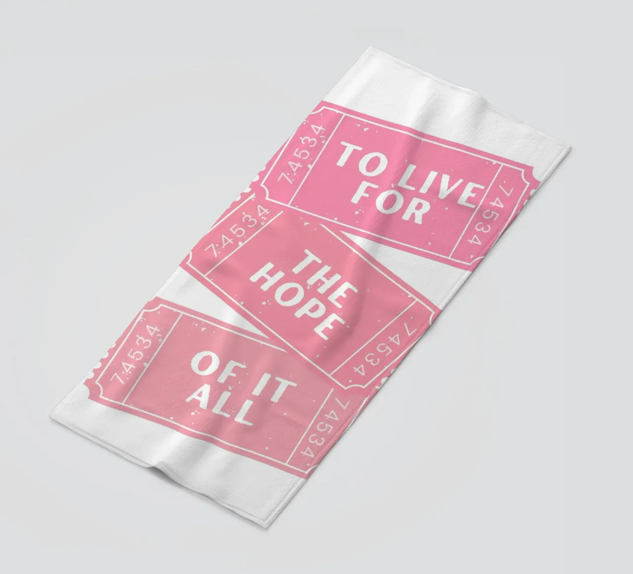 Vivere per la speranza di tutto questo canzone di Taylor Swift telo mare da pdigitalprints