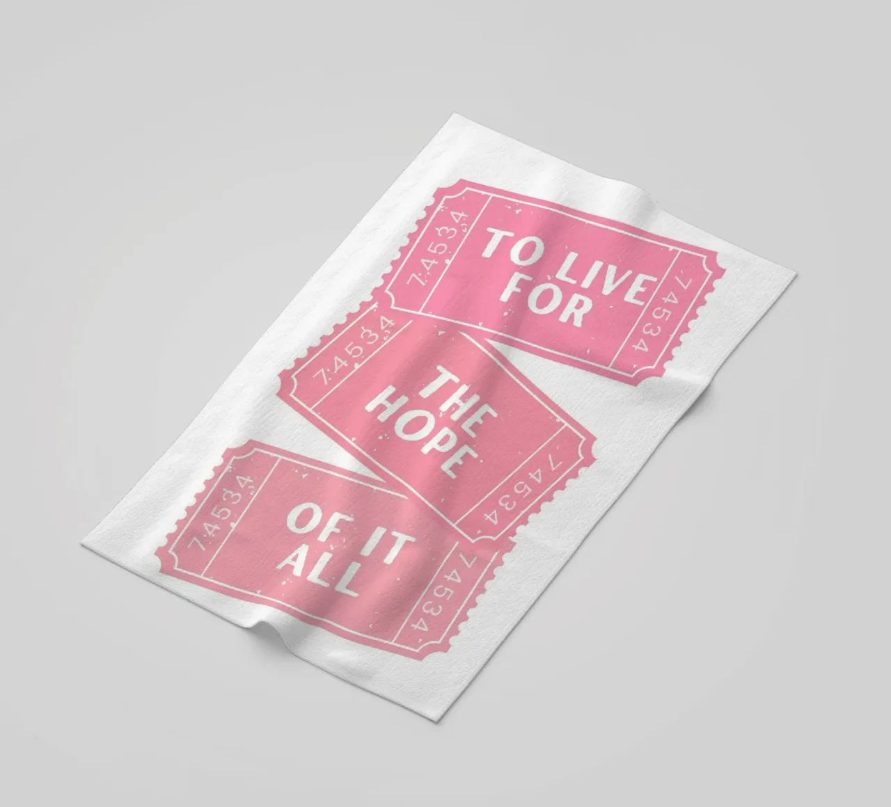 Vivere per la speranza di tutto questo canzone di Taylor Swift telo mare da pdigitalprints