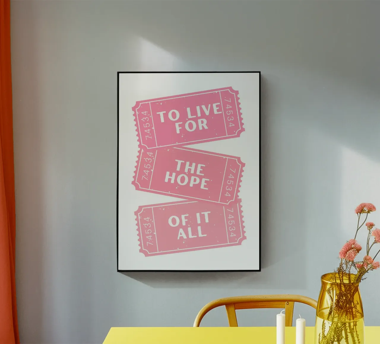 Vivere per la speranza di tutto questo canzone di Taylor Swift plexiglass da pdigitalprints