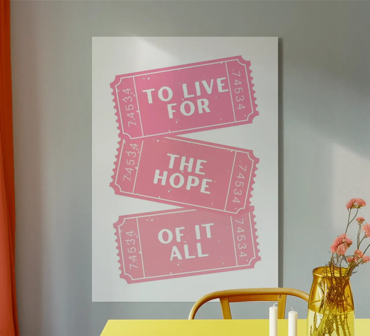 Vivere per la speranza di tutto questo canzone di Taylor Swift plexiglass da pdigitalprints