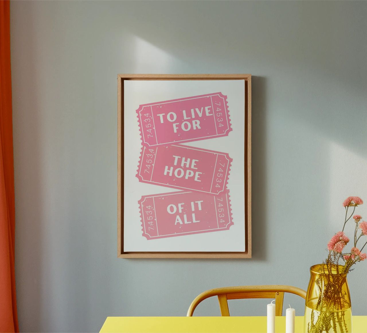 Vivere per la speranza di tutto questo canzone di Taylor Swift tela da pdigitalprints