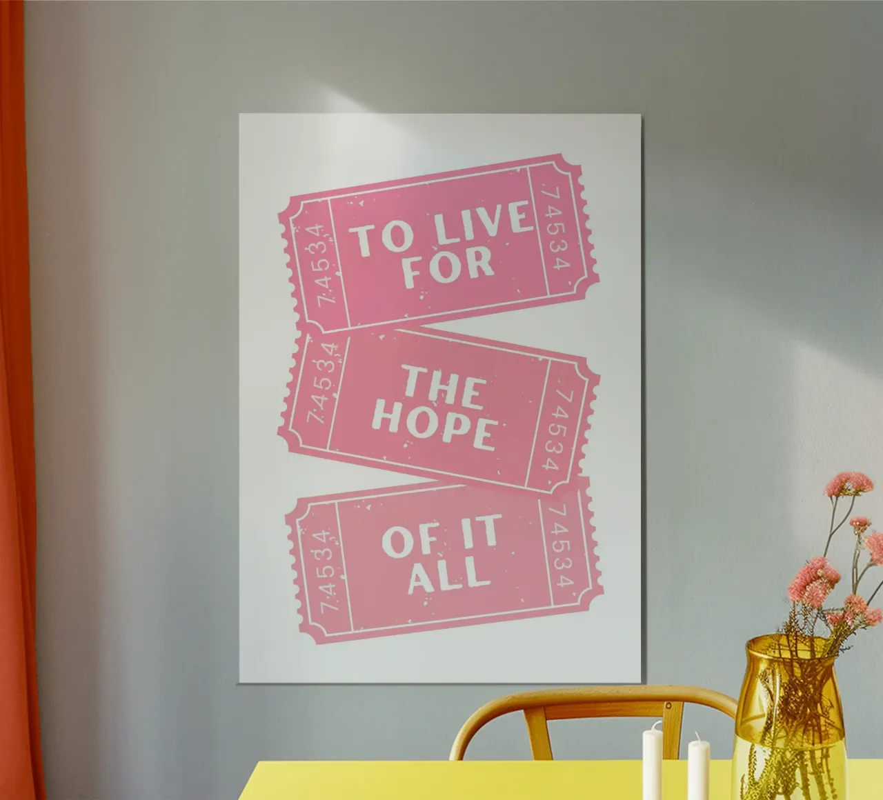 Vivere per la speranza di tutto questo canzone di Taylor Swift carta hahnemühle da pdigitalprints