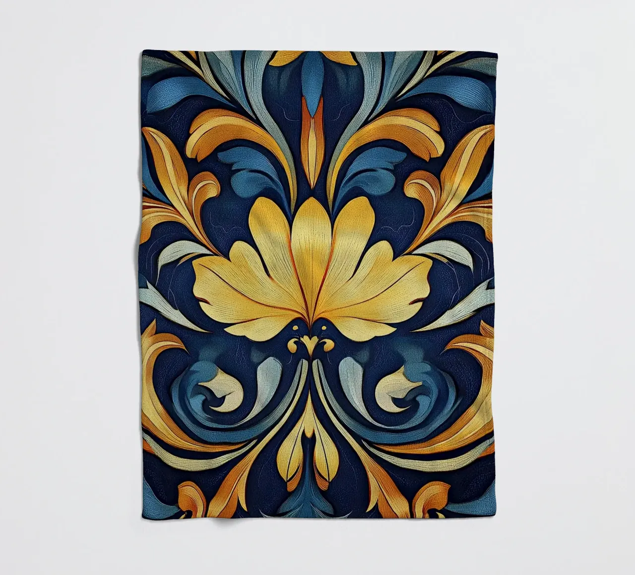 Art nouveau - elegance in lines fleece blanket by Artful Bloom