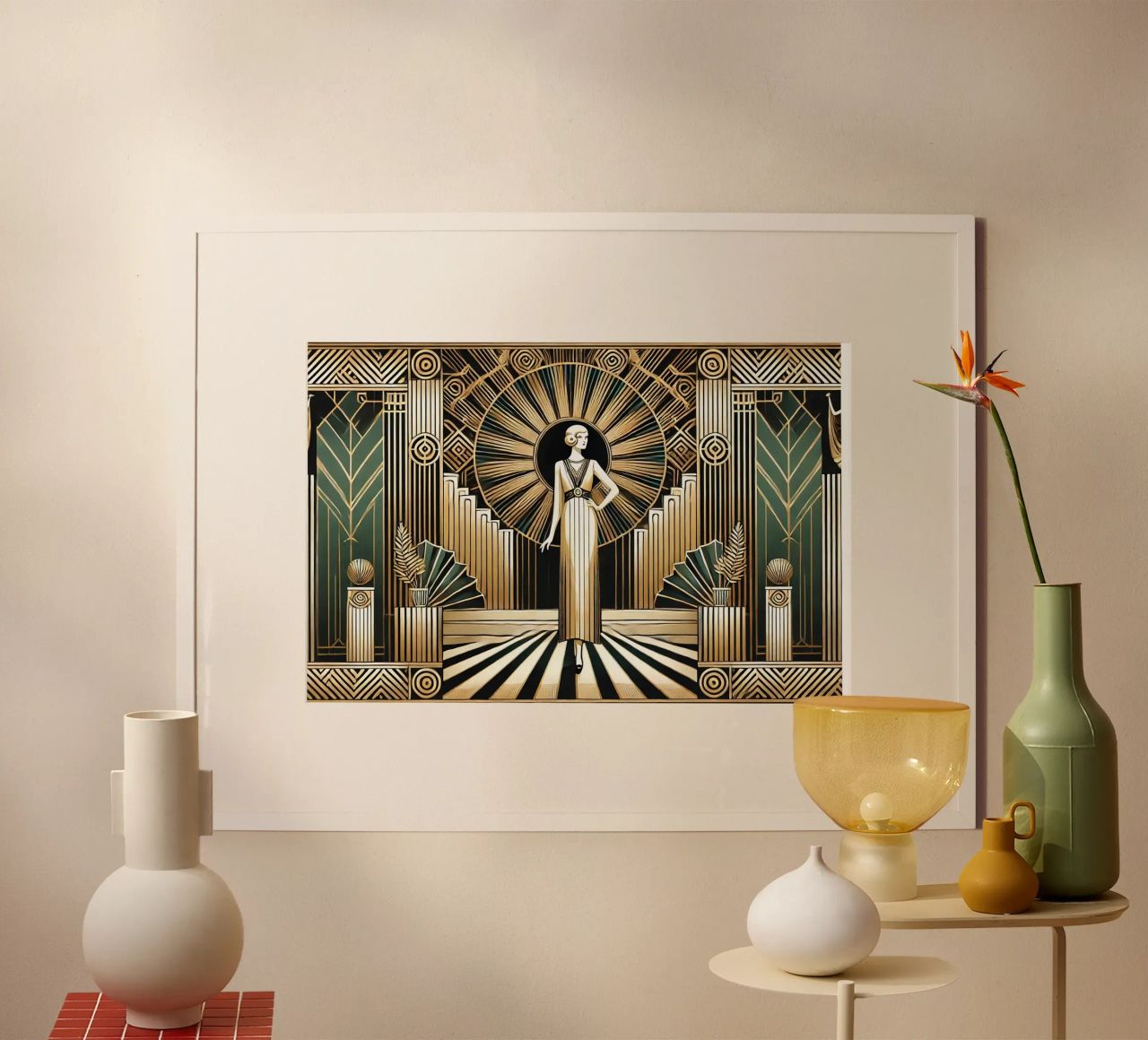 Golden Twenties Flair in Art Deco poster by Chromatic Fusion Studio