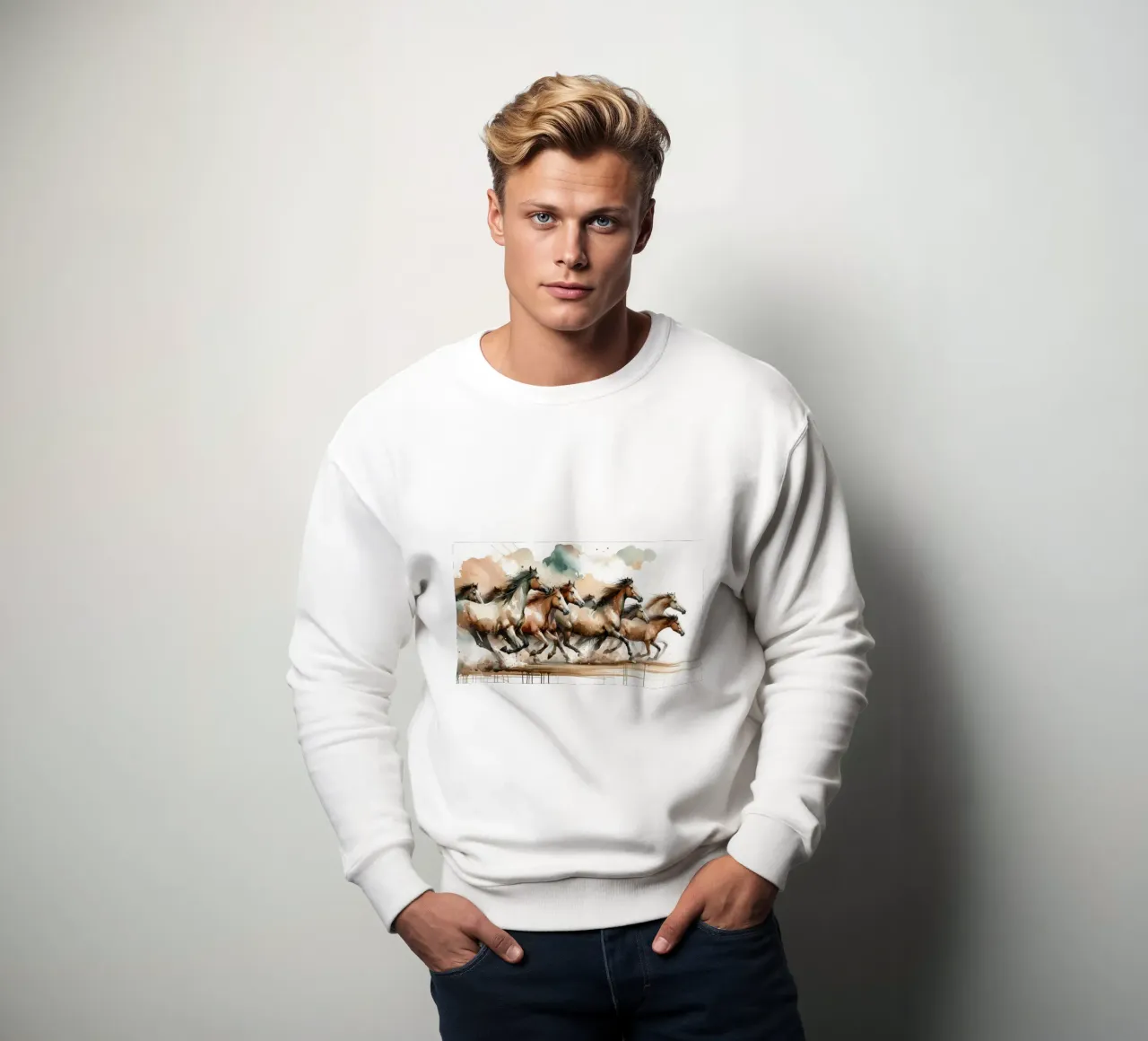 Cavalli al galoppo felpa da Chromatic Fusion Studio