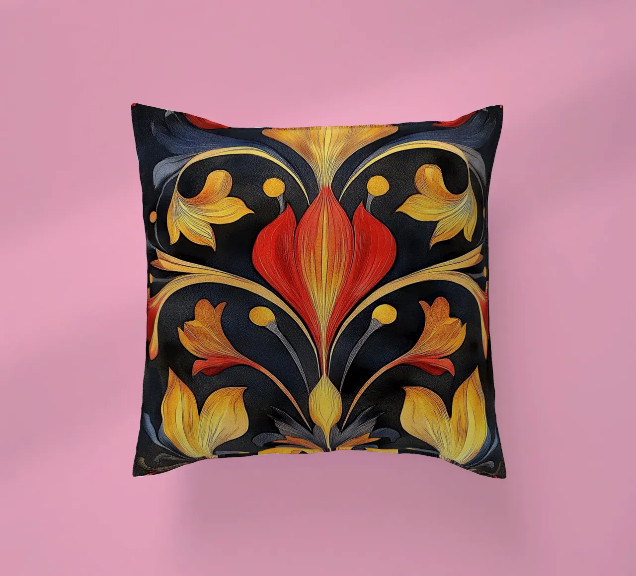 Art nouveau - architecture of elegance decorative cushion by Artful Bloom