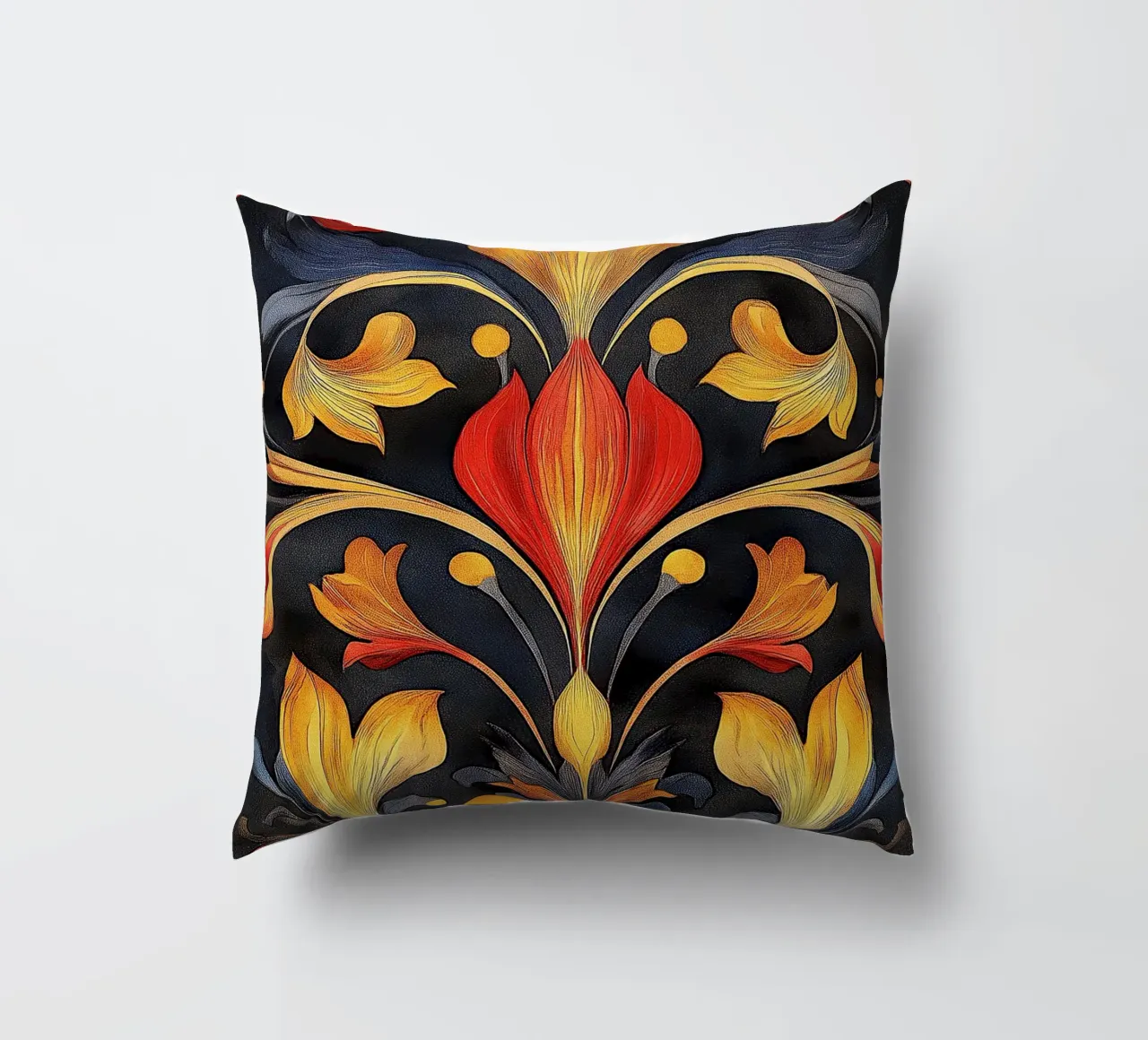 Art nouveau - architecture of elegance decorative cushion by Artful Bloom