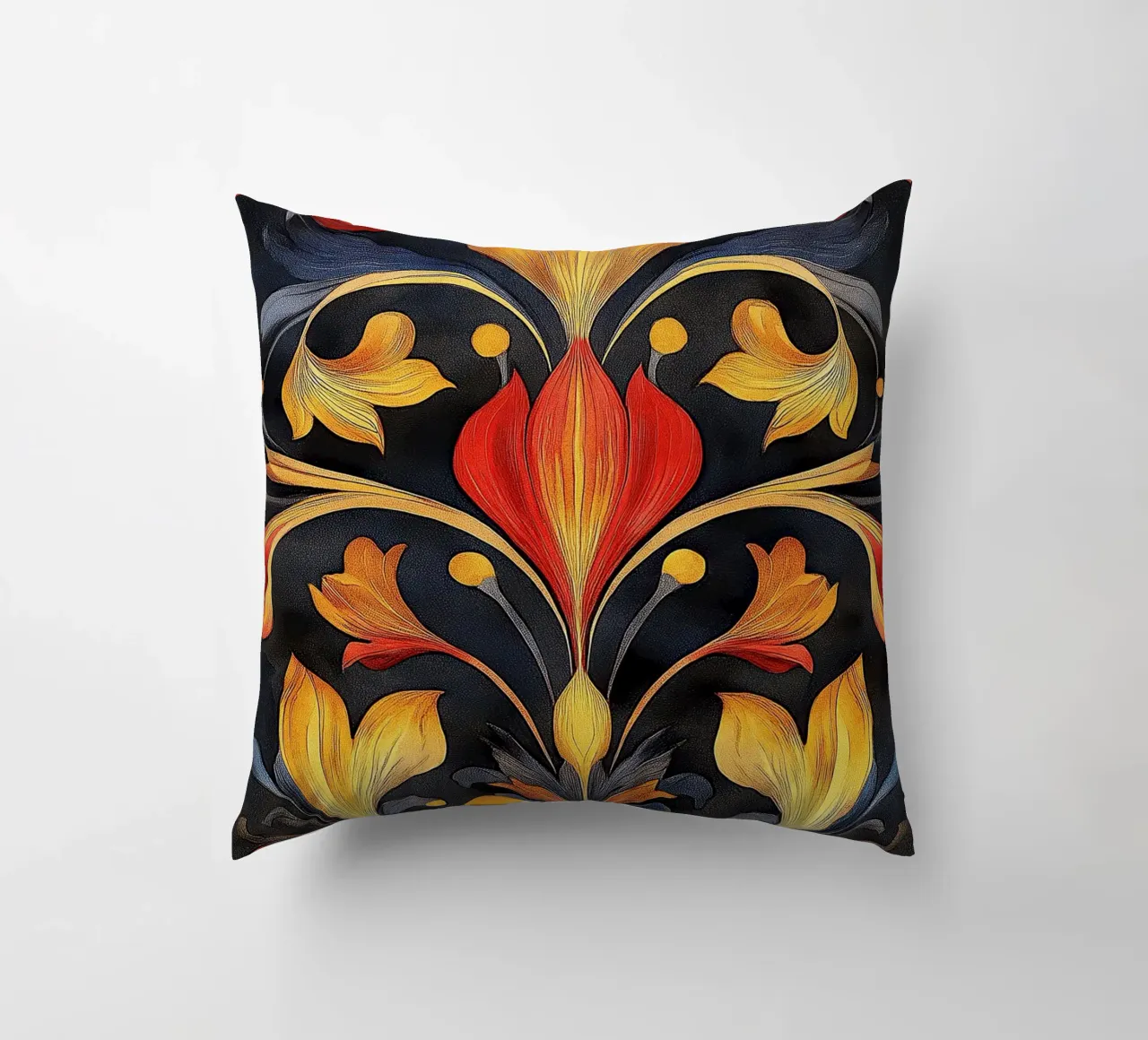 Art nouveau - architecture of elegance decorative cushion by Artful Bloom