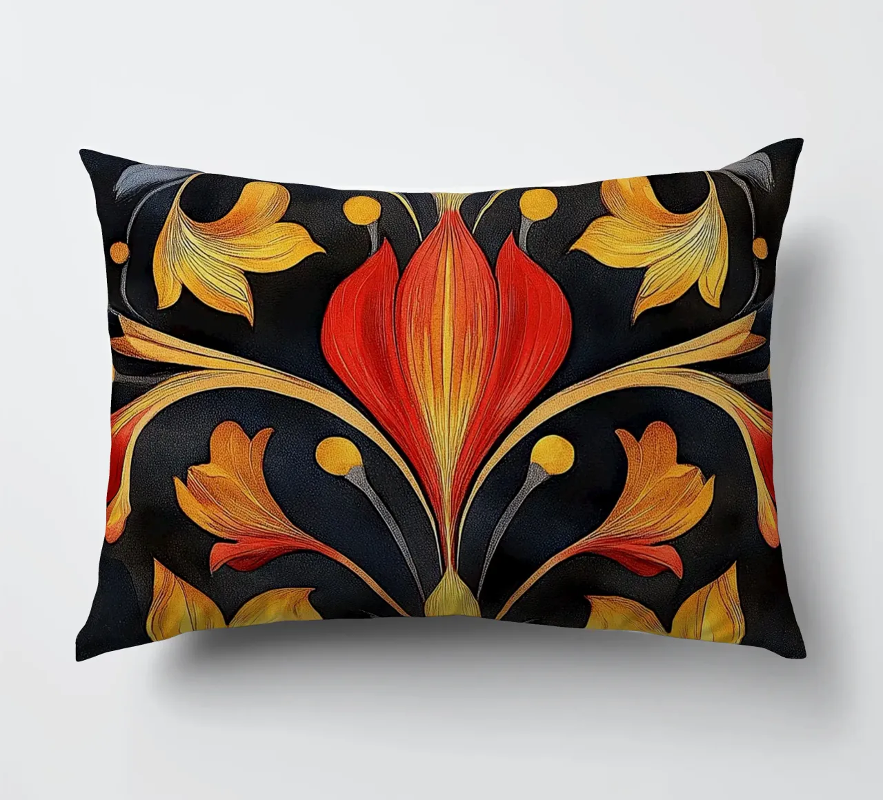 Art nouveau - architecture of elegance decorative cushion by Artful Bloom