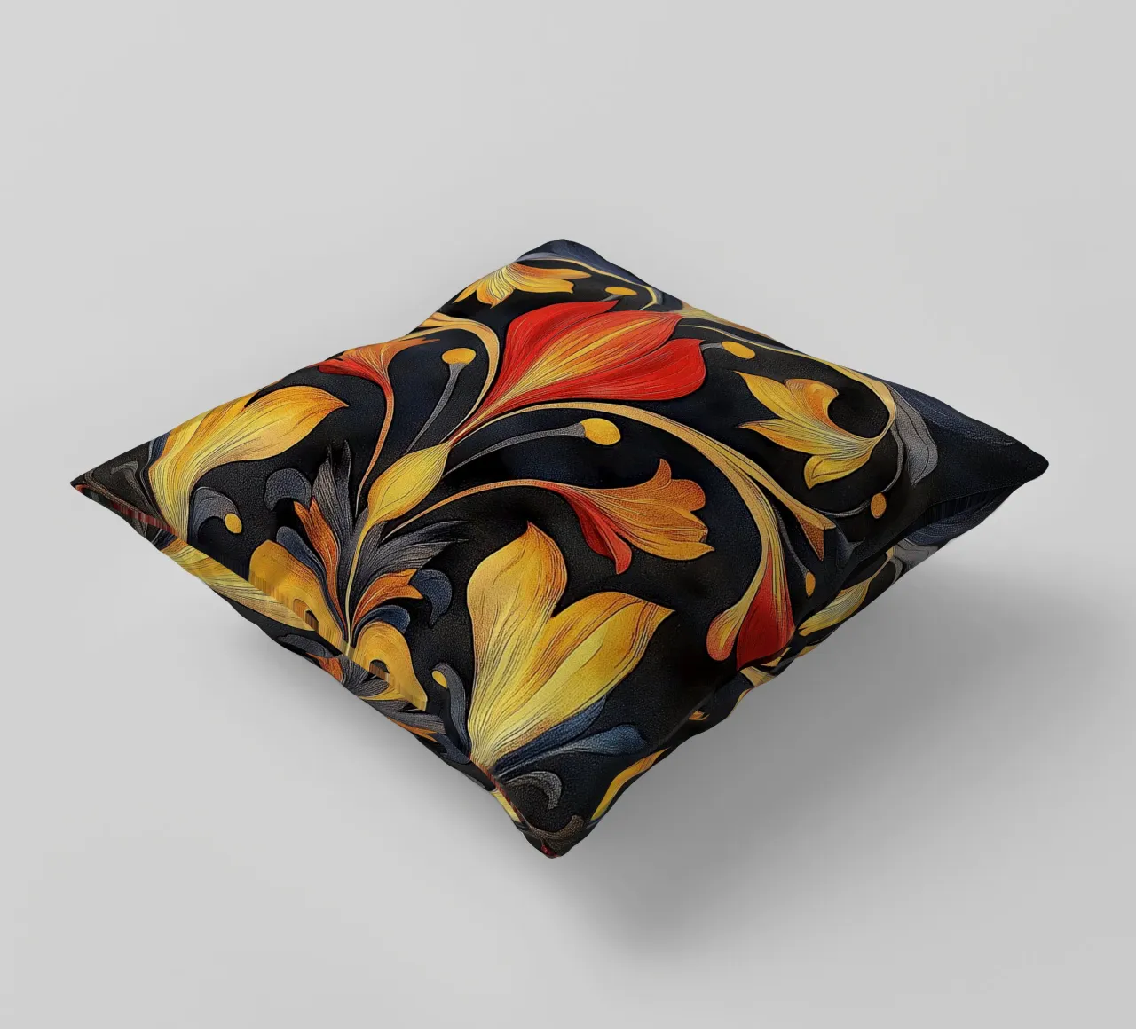 Art nouveau - architecture of elegance decorative cushion by Artful Bloom