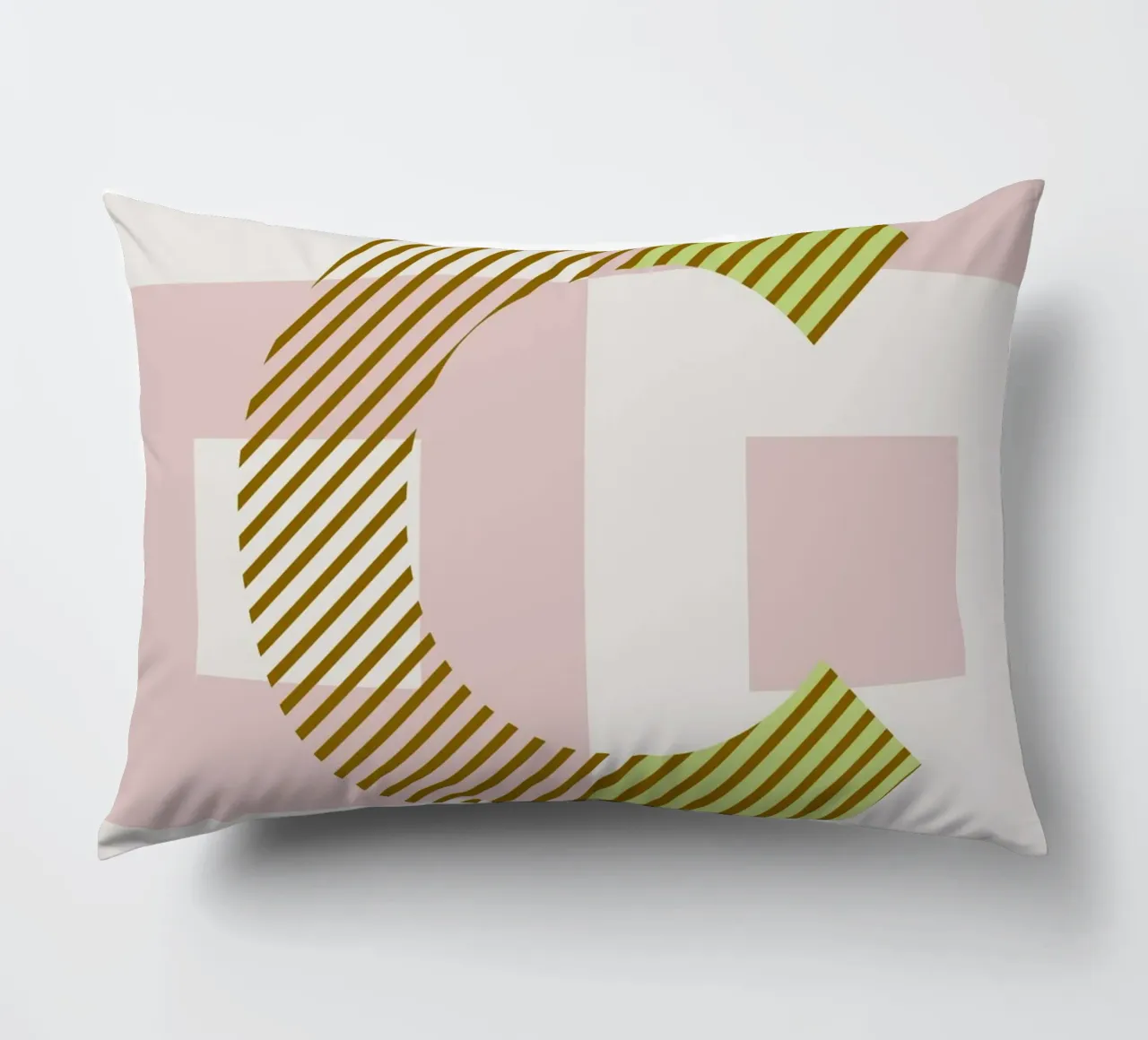 C Typeface Alphabet cuscino da lazydaypaper