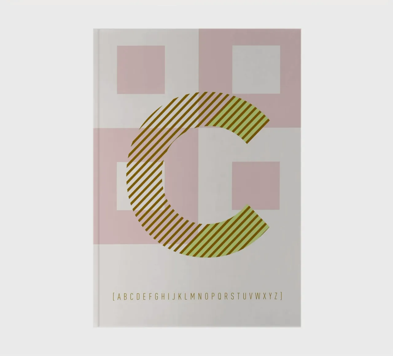 C Typeface Alphabet notebook by lazydaypaper