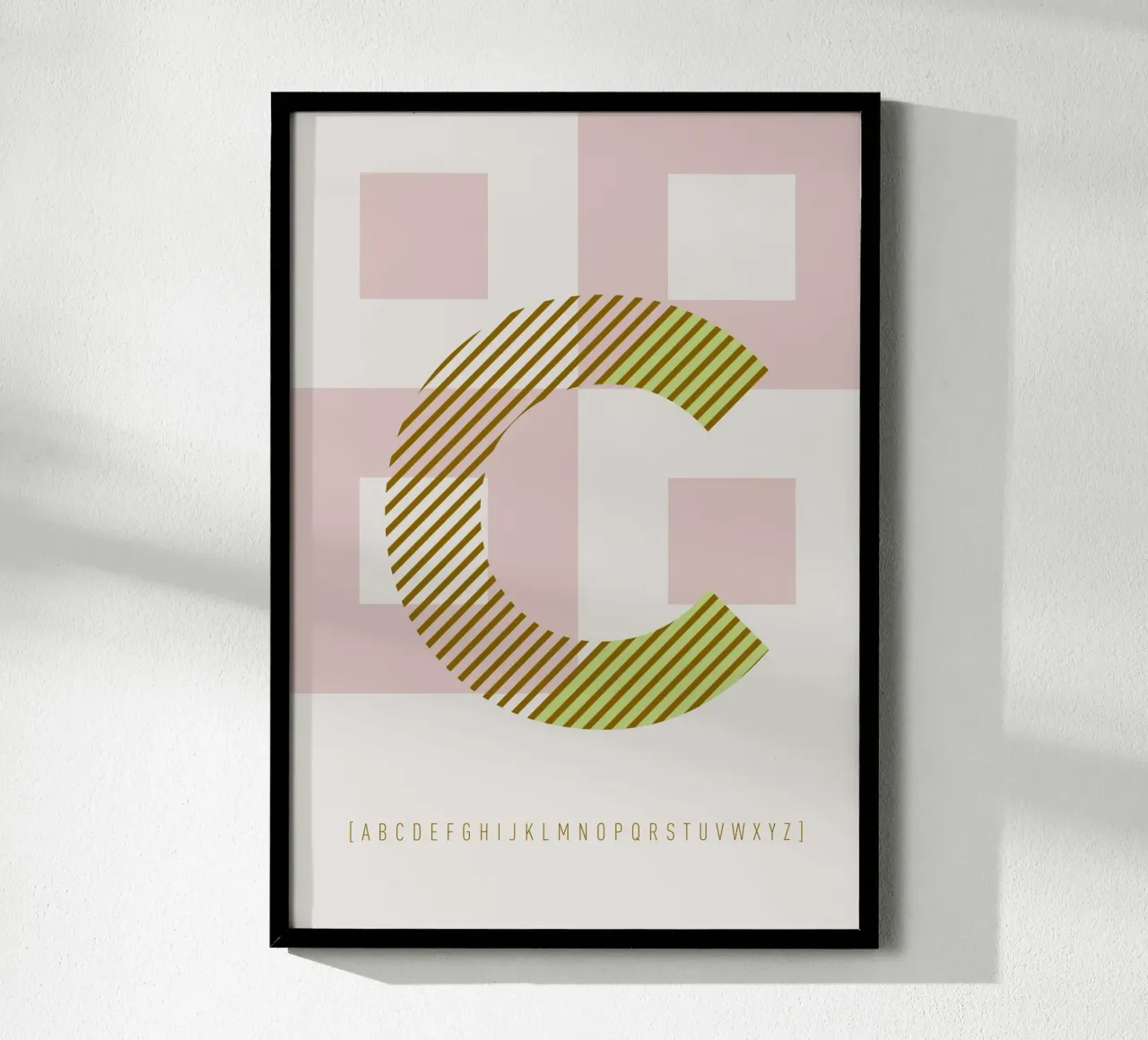 C Typeface Alphabet poster da lazydaypaper