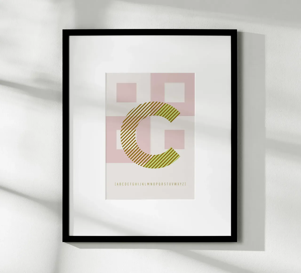 C Typeface Alphabet poster da lazydaypaper