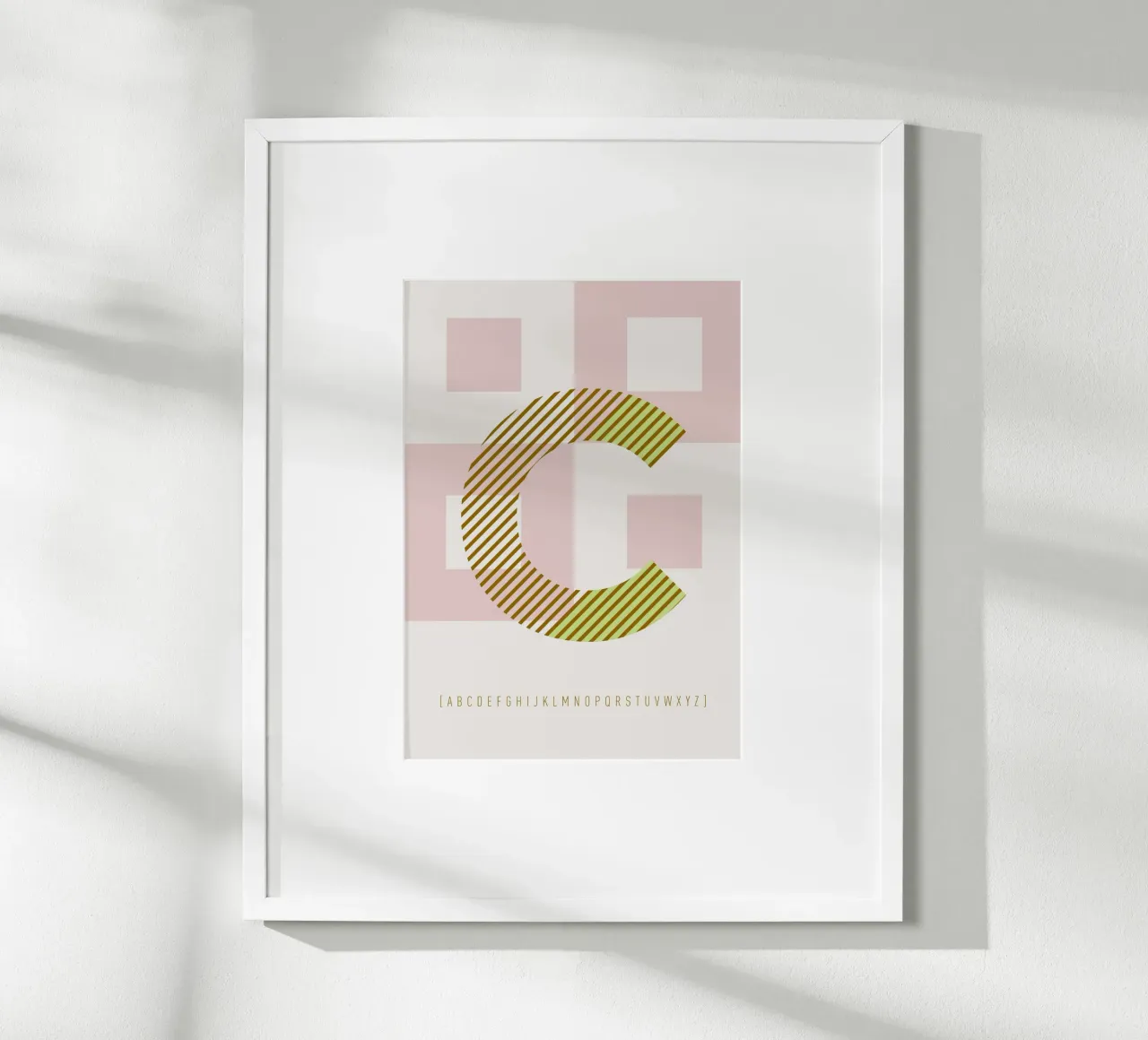 C Typeface Alphabet poster da lazydaypaper