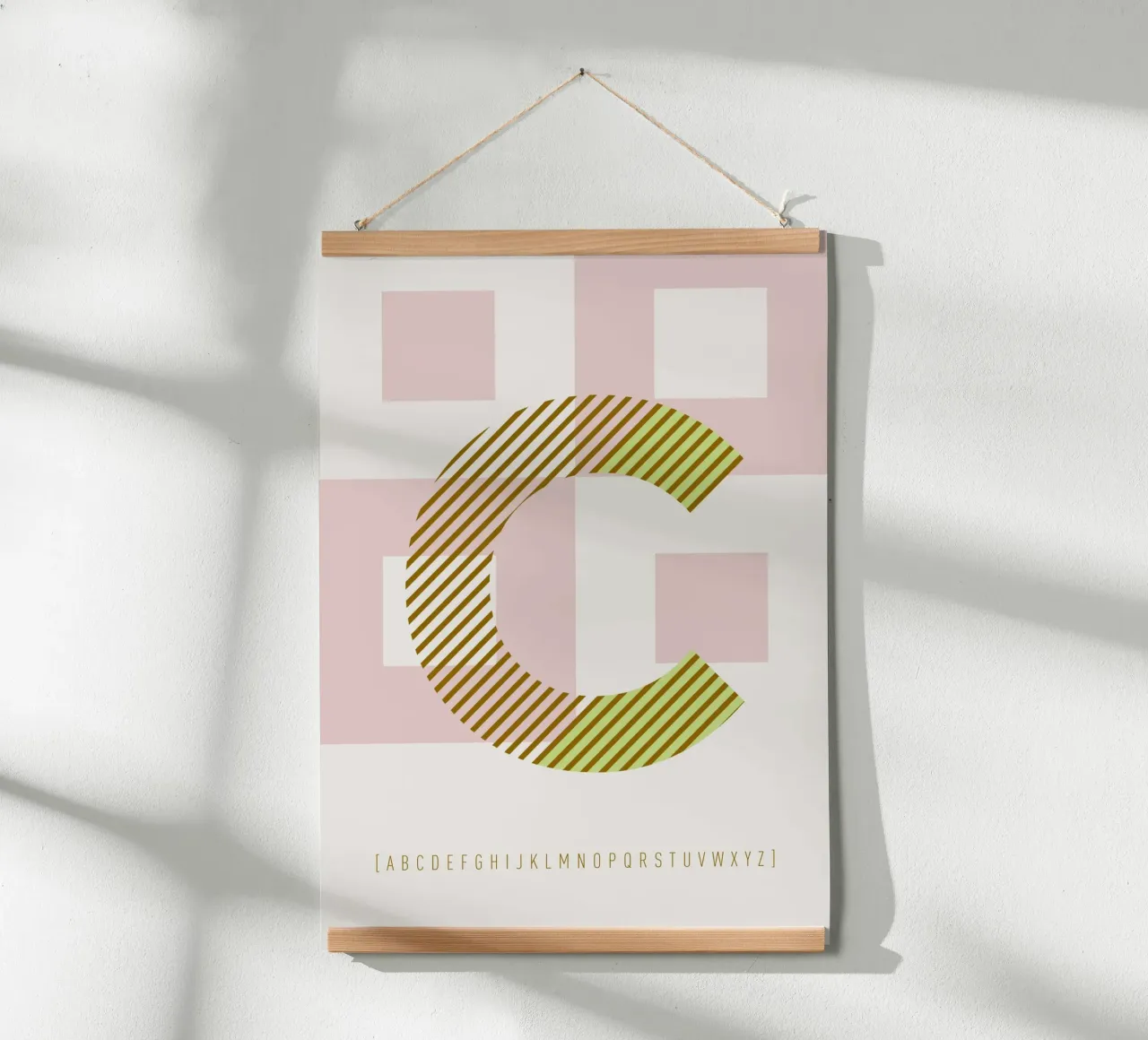 C Typeface Alphabet poster da lazydaypaper