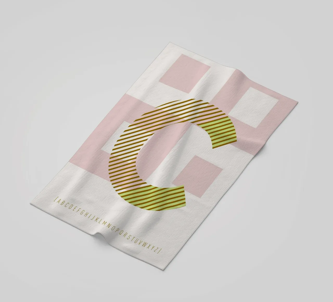 C Typeface Alphabet telo mare da lazydaypaper