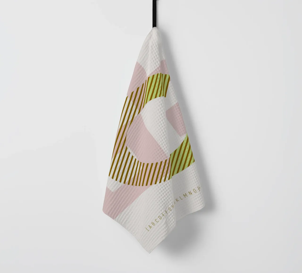 C Typeface Alphabet torchon de lazydaypaper