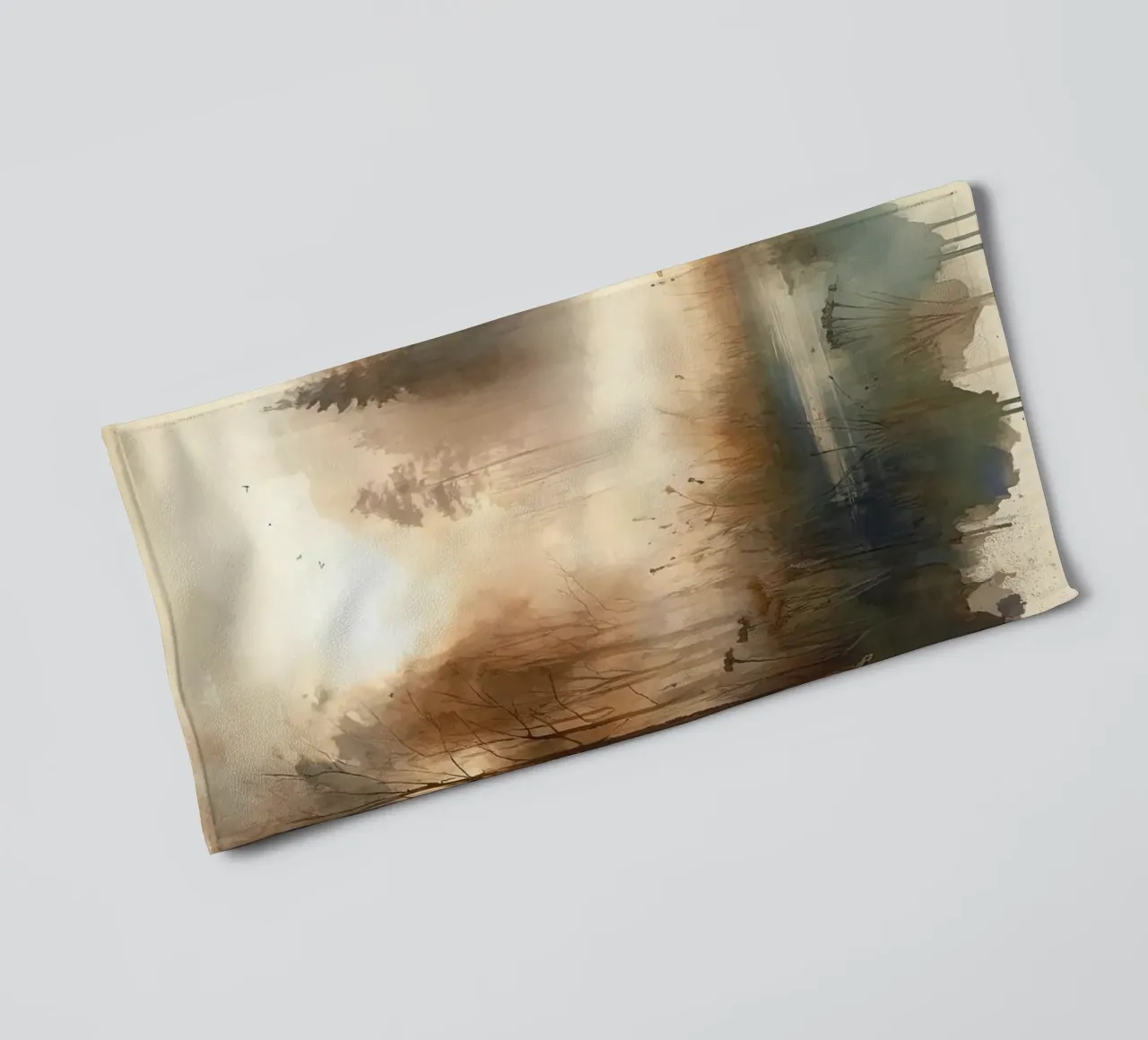 Fuga dalla foresta nebbiosa asciugamano da bagno da Chromatic Fusion Studio