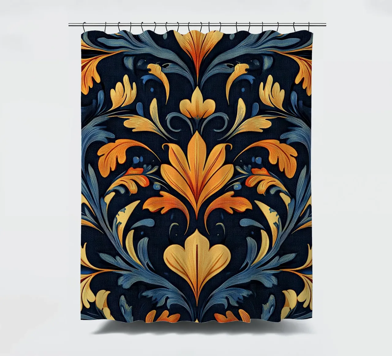 Jugendlicher Stil - Opulente Dynamik Duschvorhang von Artful Bloom