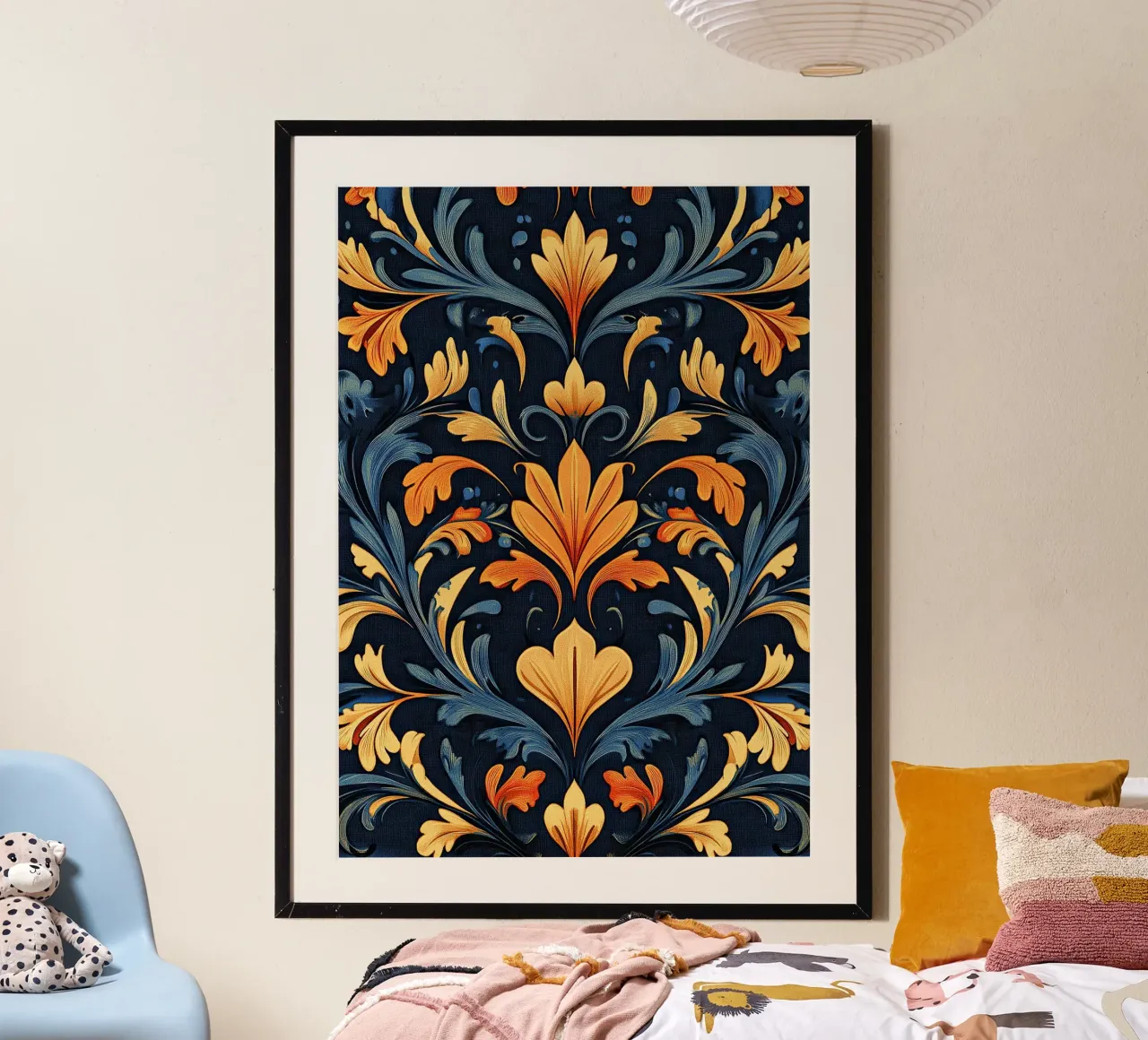 Stile giovanile - Dinamica opulenta poster con telaio in alluminio da Artful Bloom