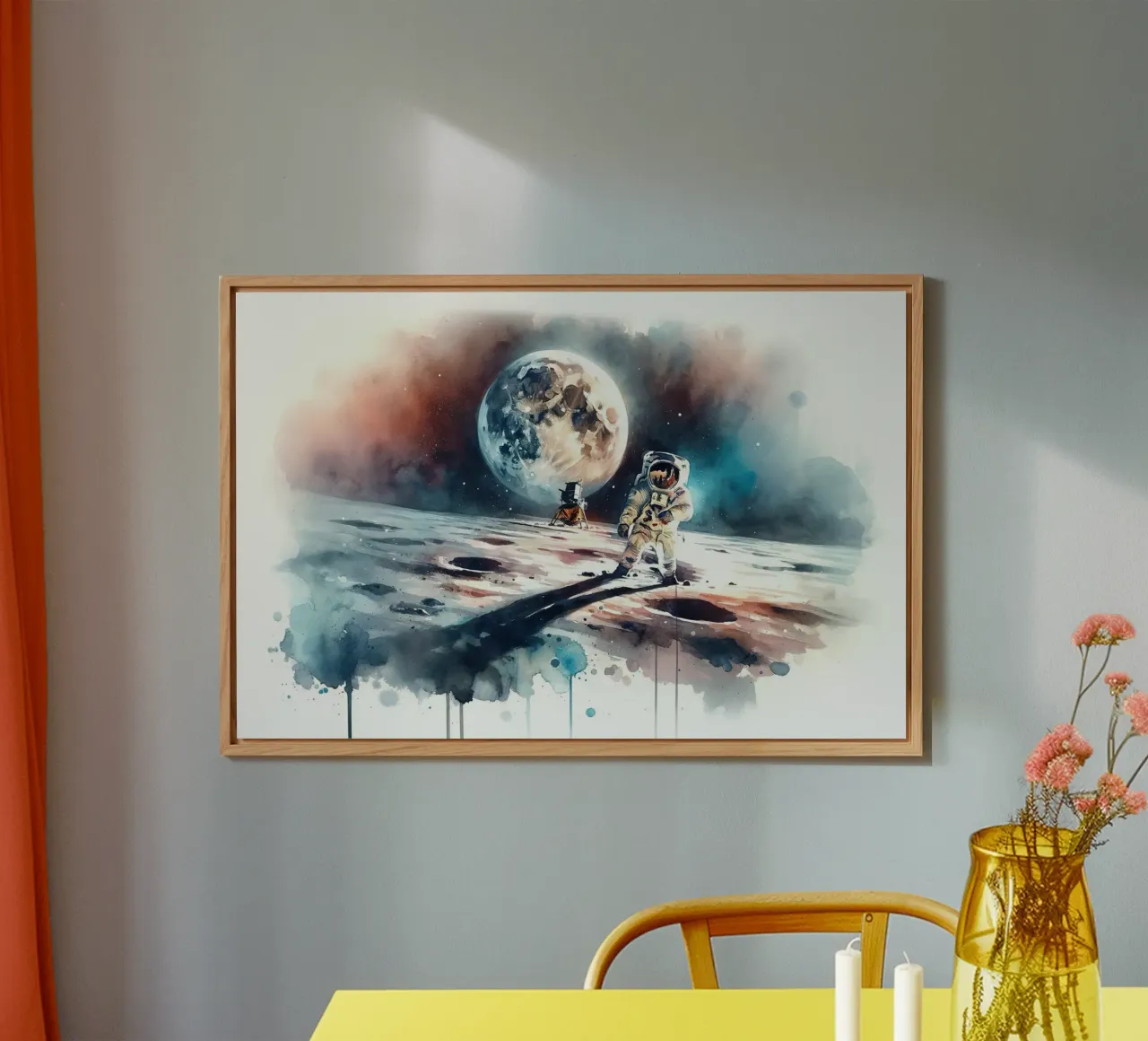 Moonwalk Un sogno a colori alluminio dibond da Chromatic Fusion Studio