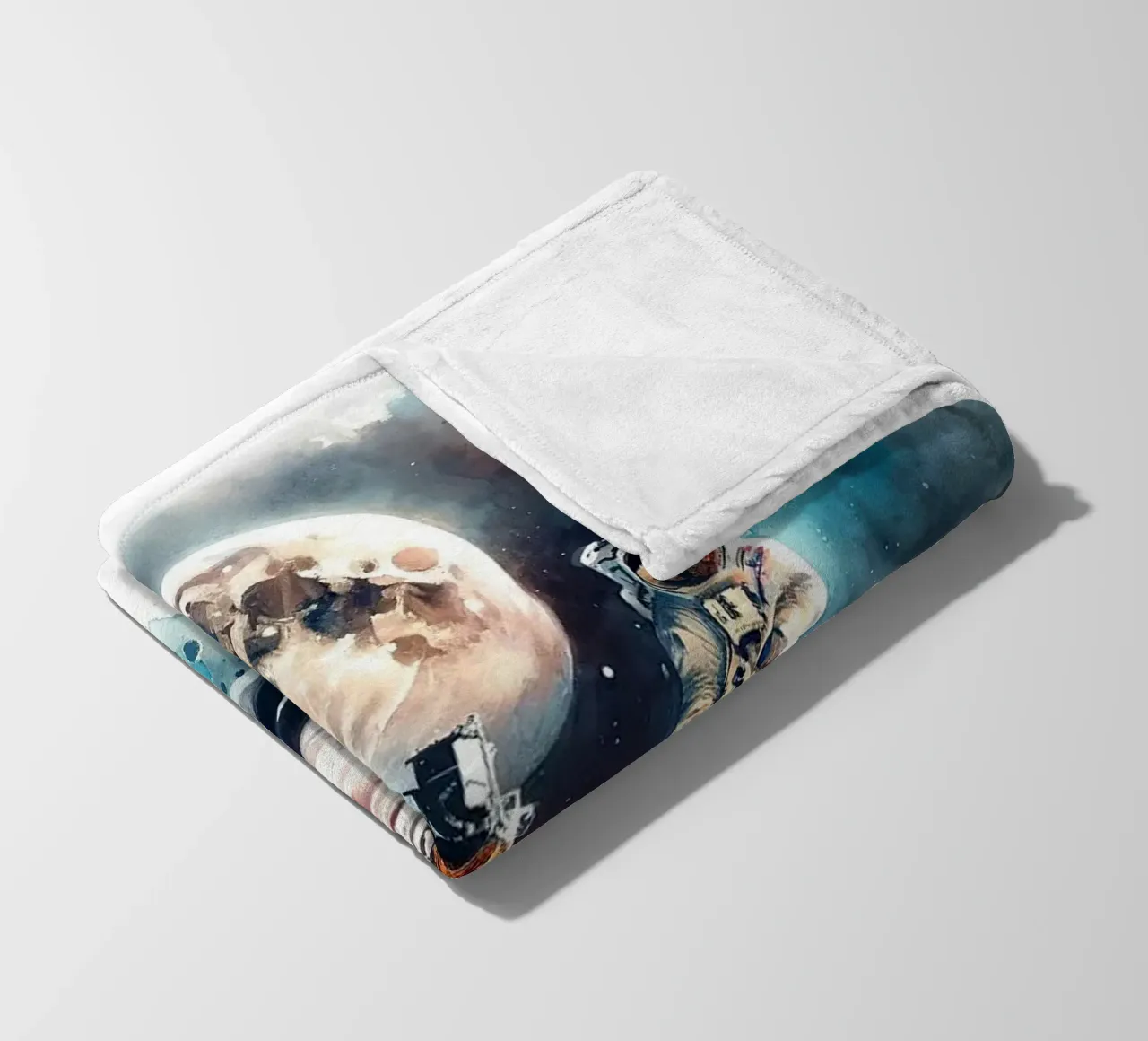 Moonwalk Un sogno a colori coperta in pile da Chromatic Fusion Studio